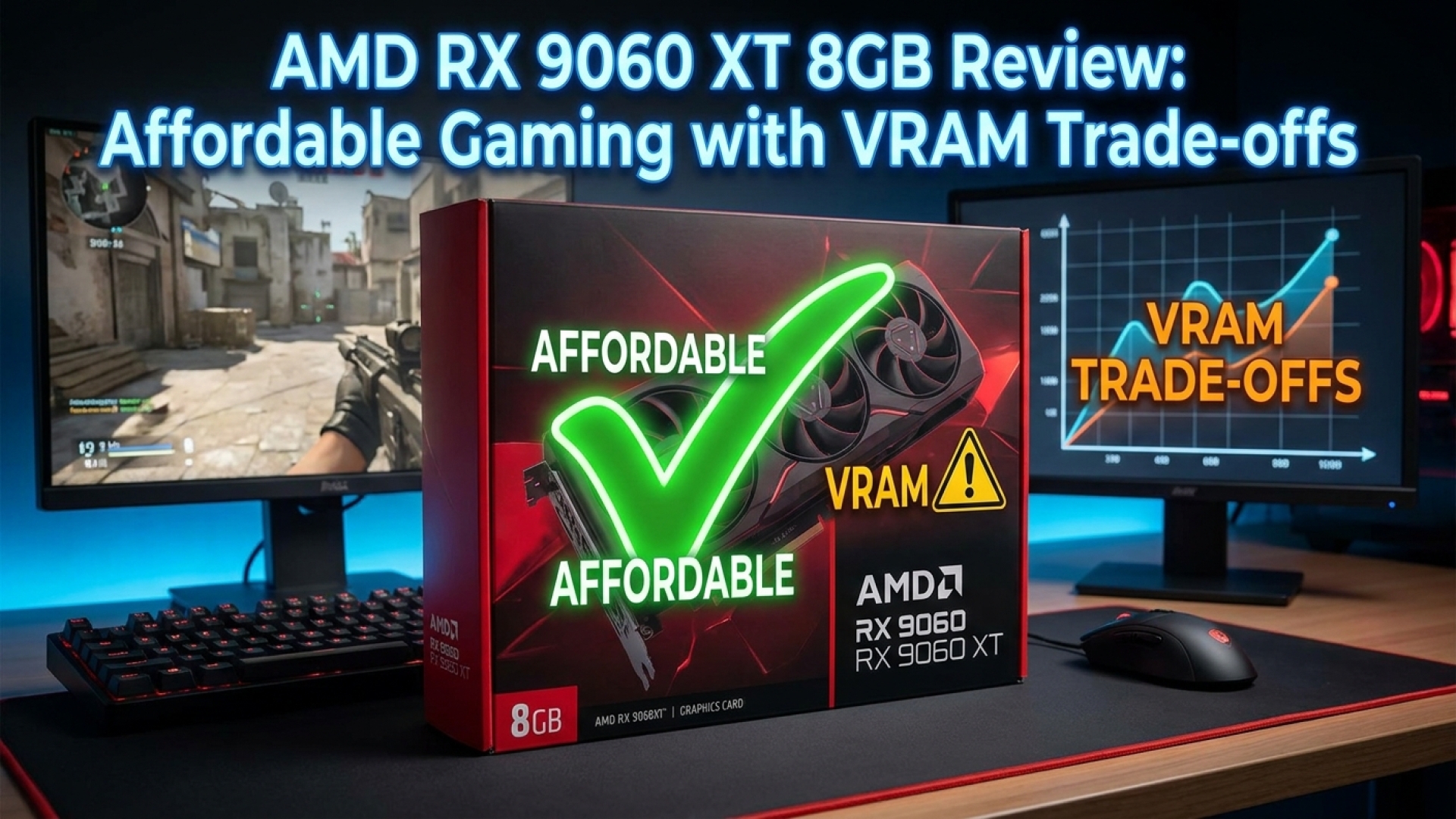 AMD RX 9060 XT 8GB Review: Affordable Gaming with VRAM Trade-offs