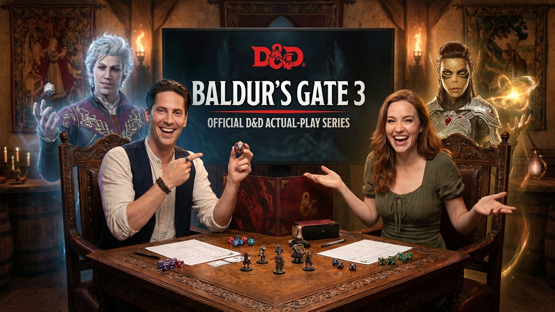 Baldur’s Gate 3 Stars Neil Newbon and Devora Wilde Headline Official D&D Actual-Play Series