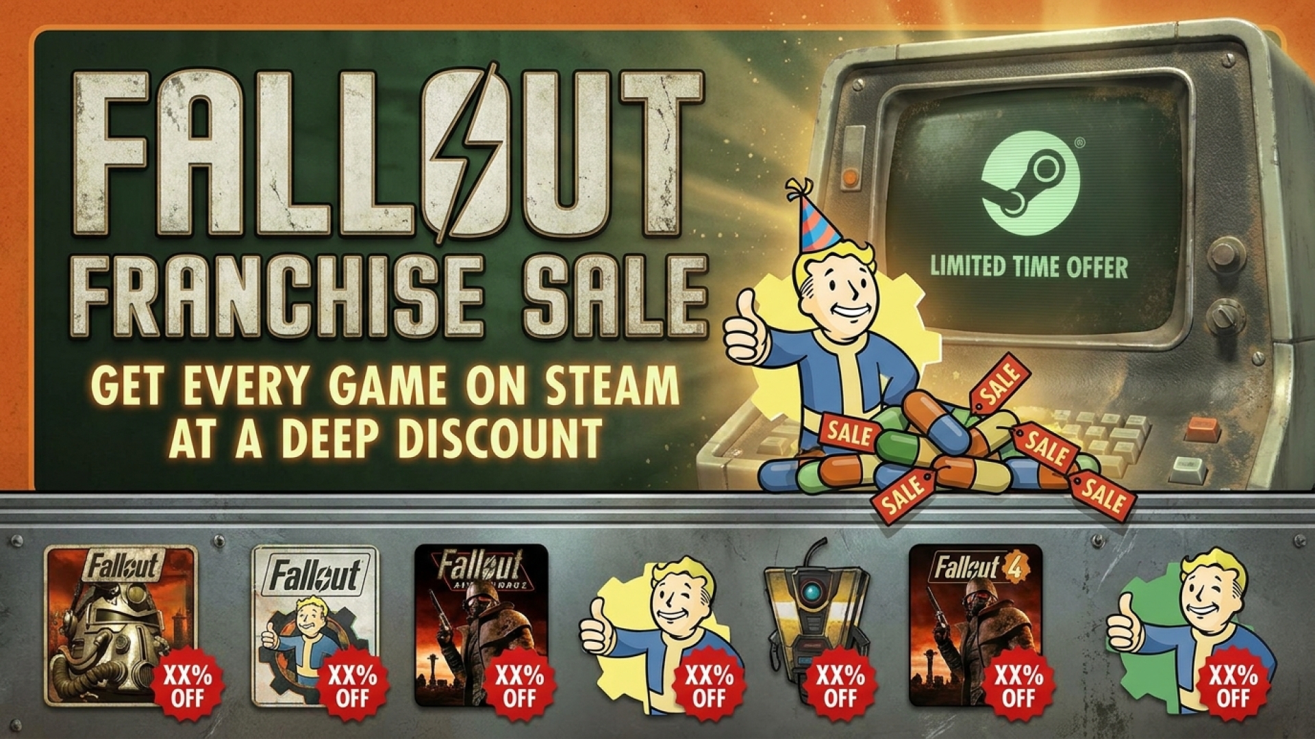 Fallout Franchise Sale: Get Every Game on Steam at a Deep Discount