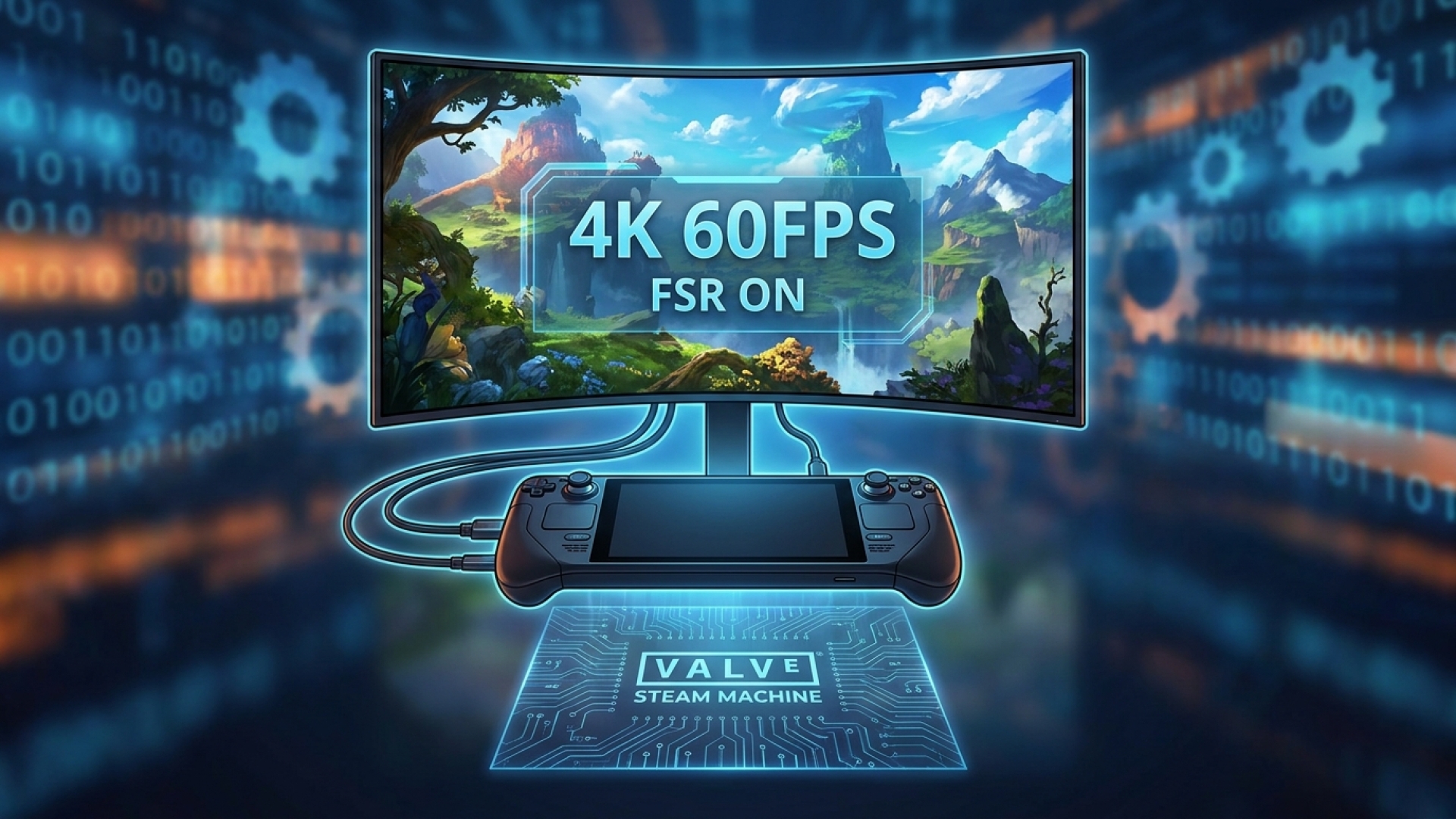 Valve’s Steam Machine Aims for 4K 60fps Gaming with FSR, Details Upscaling Requirements