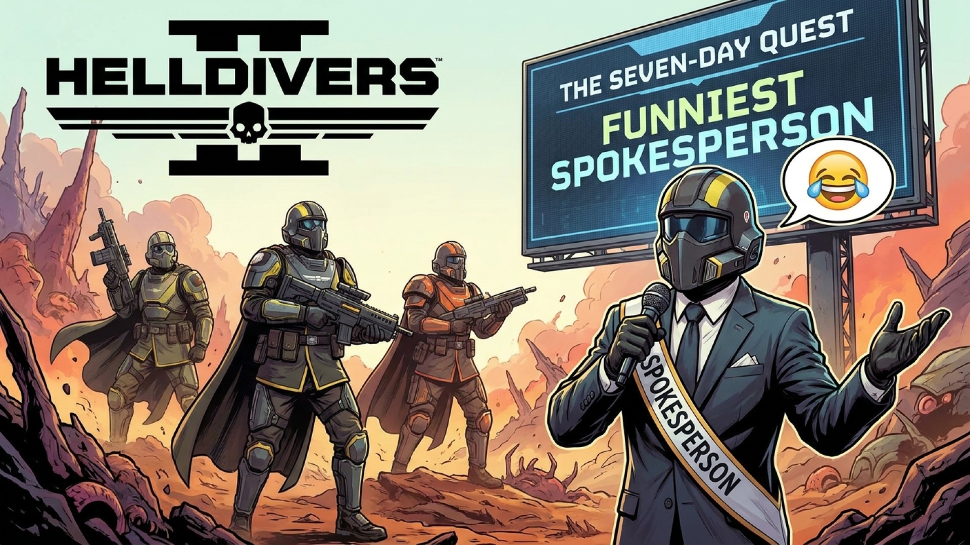 Helldivers 2: The Seven-Day Quest to Cast Its ‘Funniest’ Spokesperson