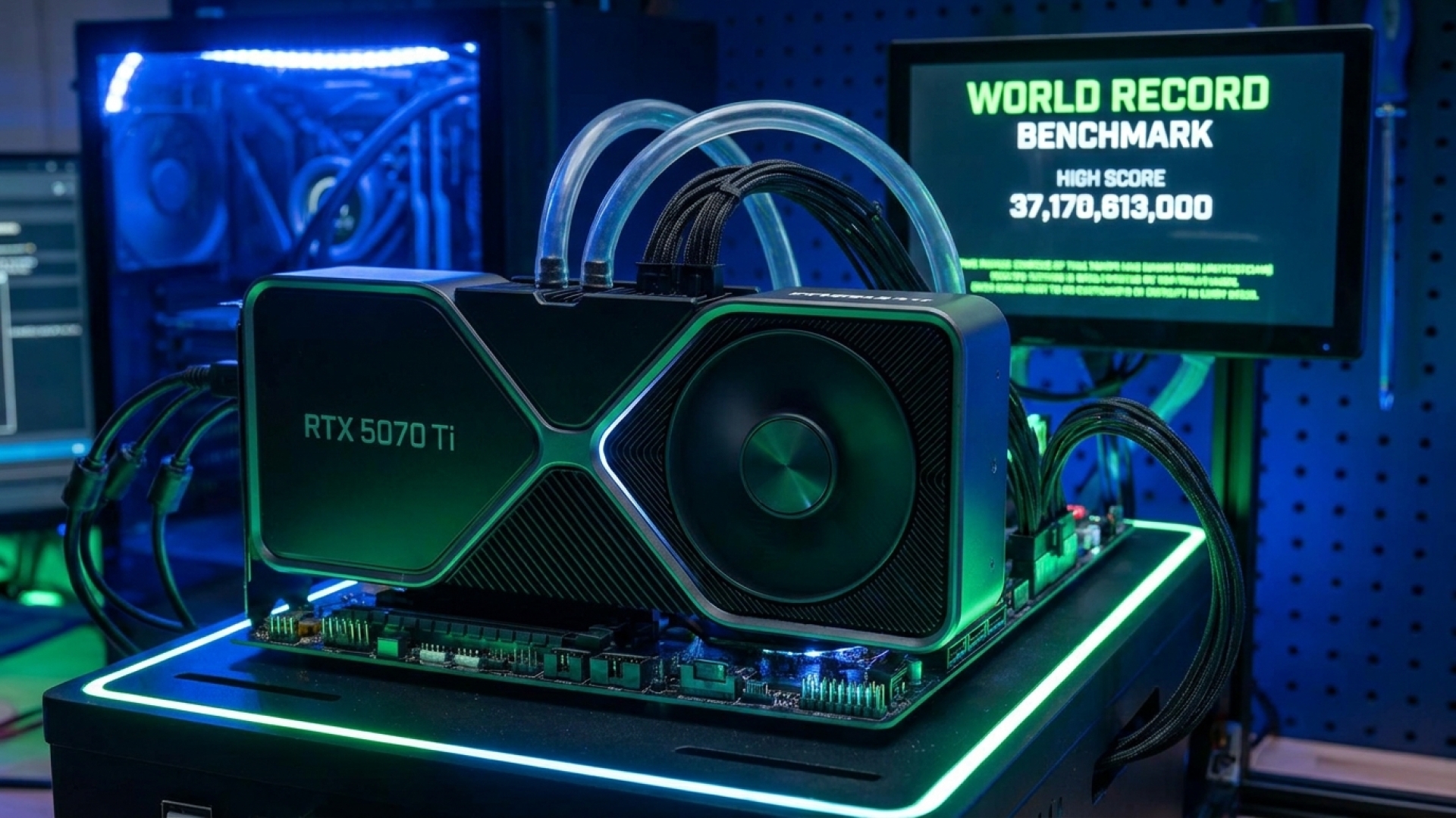 Frankenstein RTX 5070 Ti, with a Hole, Achieves World Record Benchmark