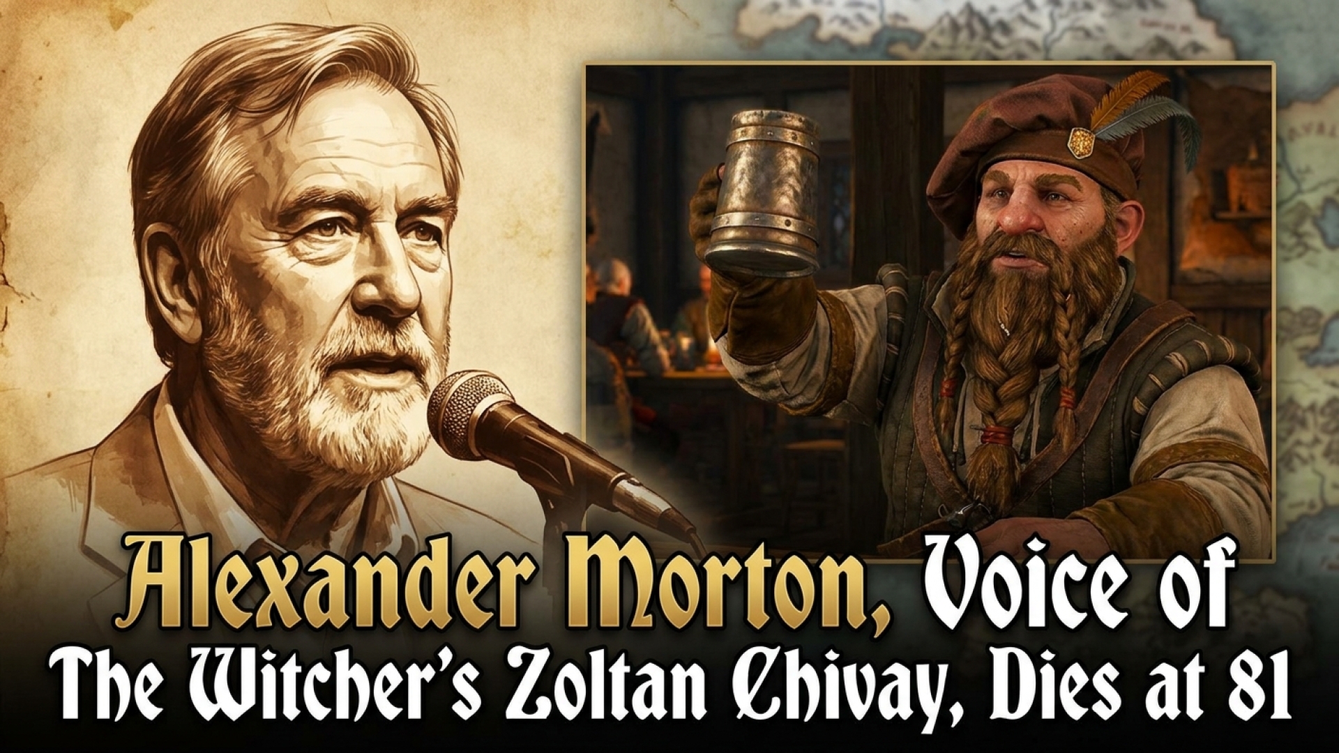 Alexander Morton, Voice of The Witcher’s Zoltan Chivay, Dies at 81