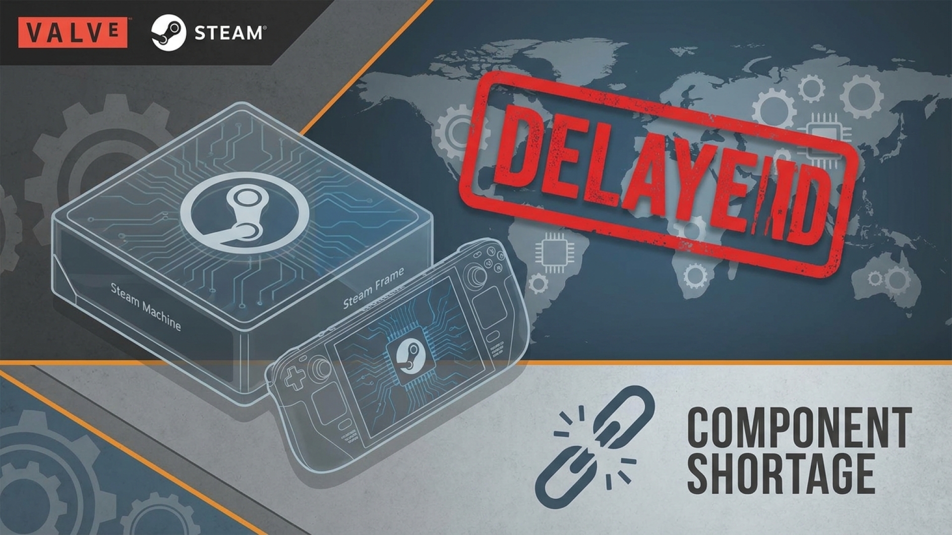 Global Component Shortages Force Valve to Delay Steam Machine, Steam Frame Pricing and Release Dates