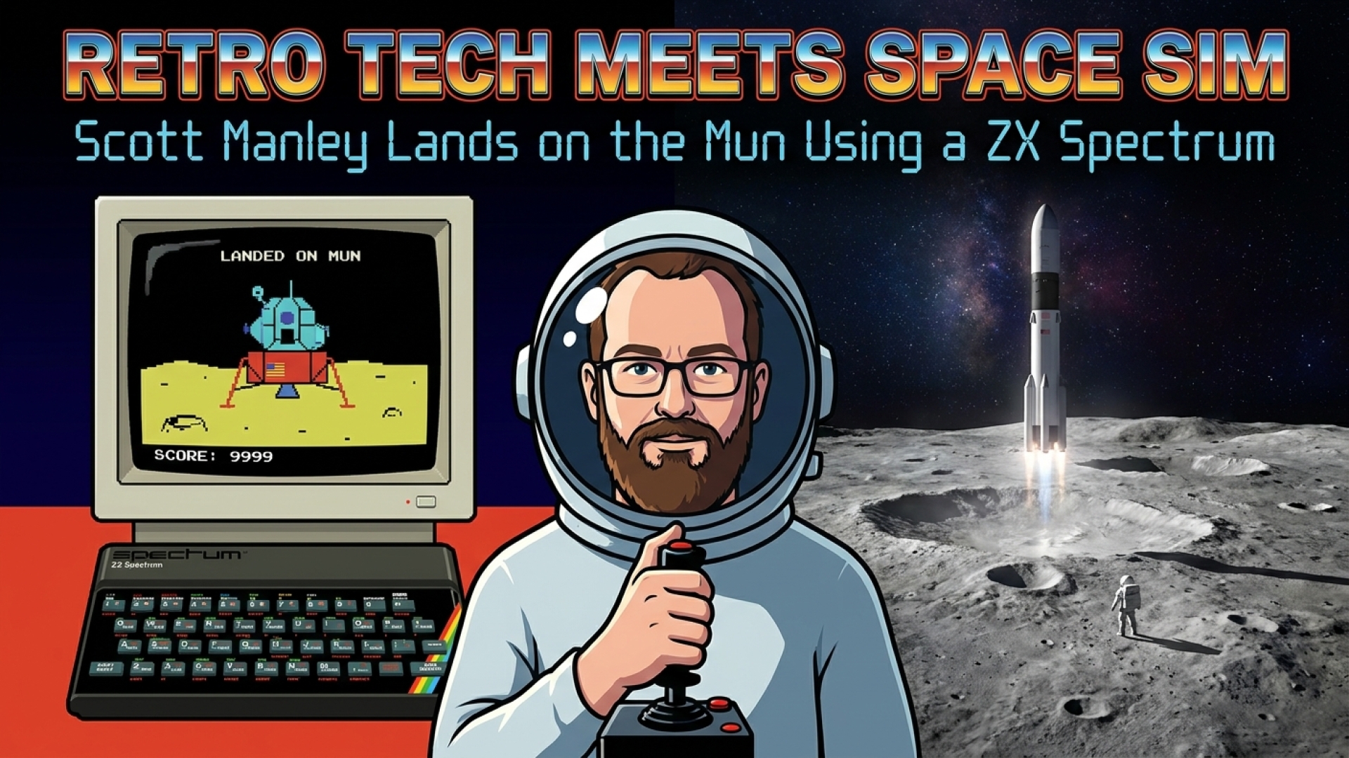 Retro Tech Meets Space Sim: Scott Manley Lands on the Mun Using a ZX Spectrum