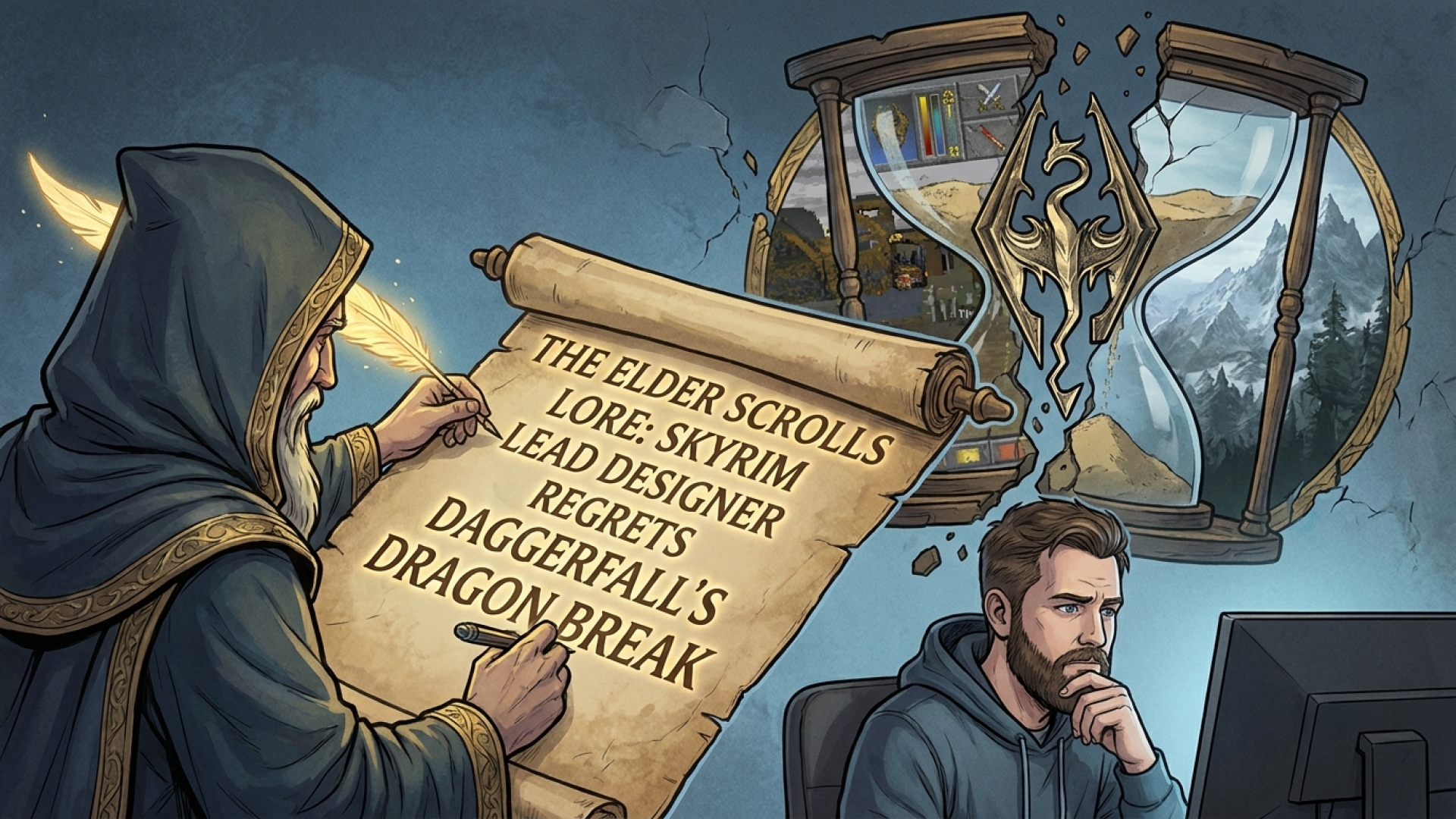 The Elder Scrolls Lore: Skyrim Lead Designer Regrets Daggerfall’s Iconic Dragon Break