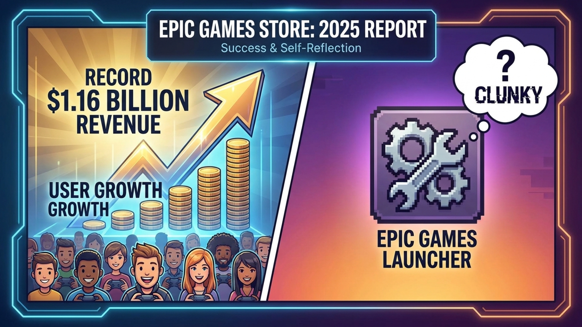 Epic Games Store Boasts Record $1.16 Billion in 2025 Revenue and User Growth, Acknowledges ‘Clunky’ Launcher