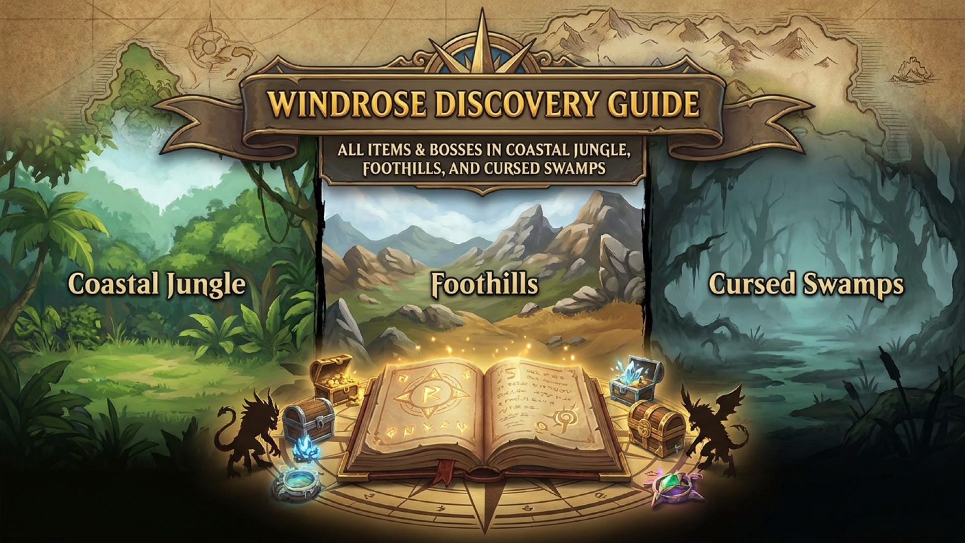 Windrose Discovery Guide: All Items & Bosses in Coastal Jungle, Foothills, and Cursed Swamps