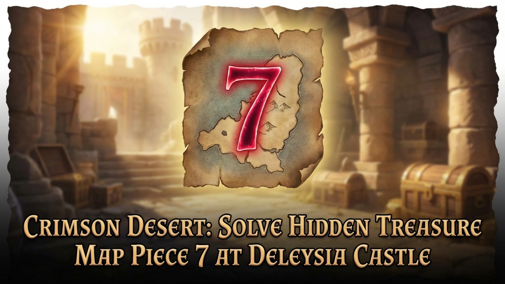 Crimson Desert: Solve Hidden Treasure Map Piece 7 at Delesyia Castle