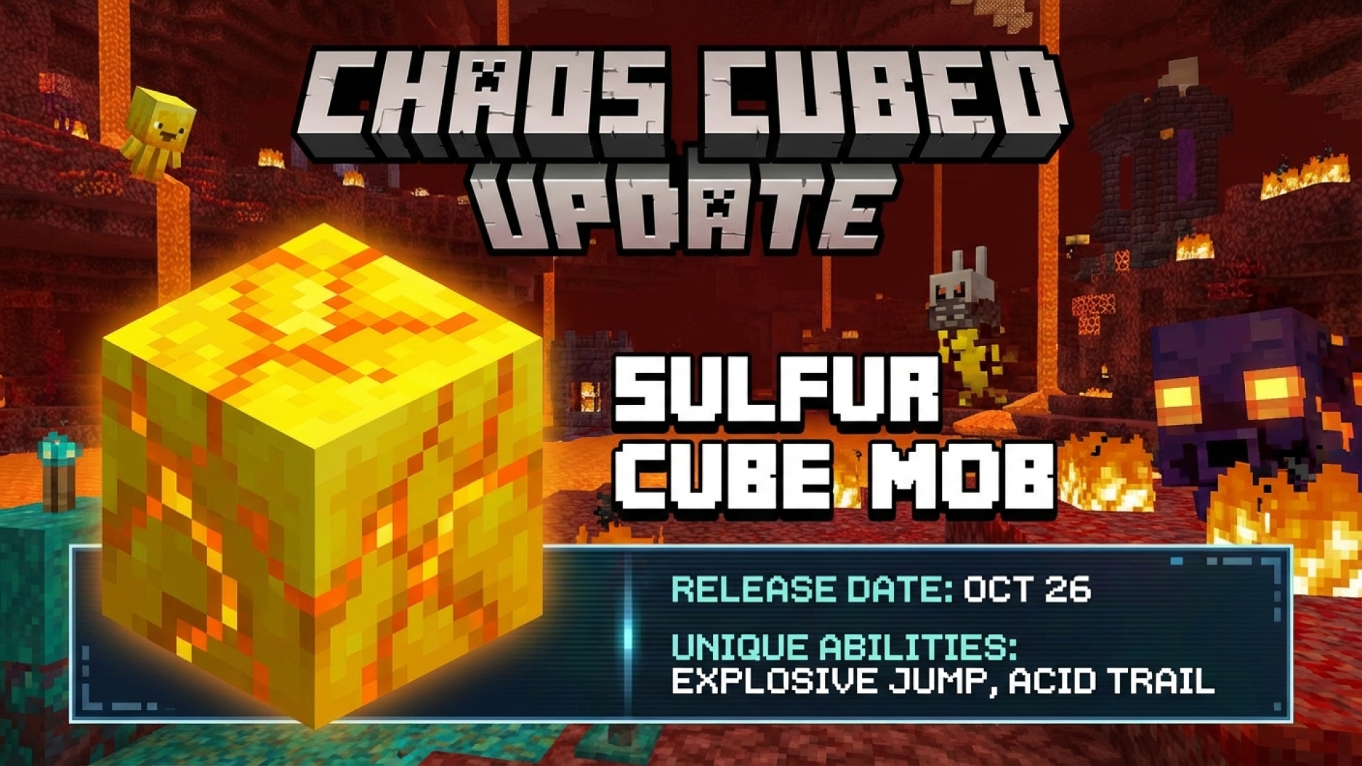 Minecraft’s Sulfur Cube Mob: Release Date, Unique Abilities, and Chaos Cubed Update Details