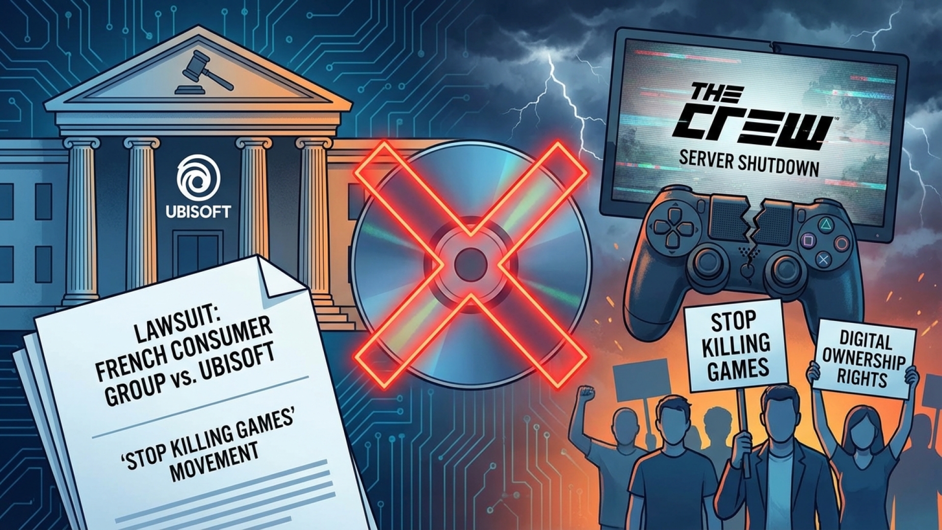 Ubisoft Faces Lawsuit from French Consumer Group and ‘Stop Killing Games’ Over The Crew Shutdown