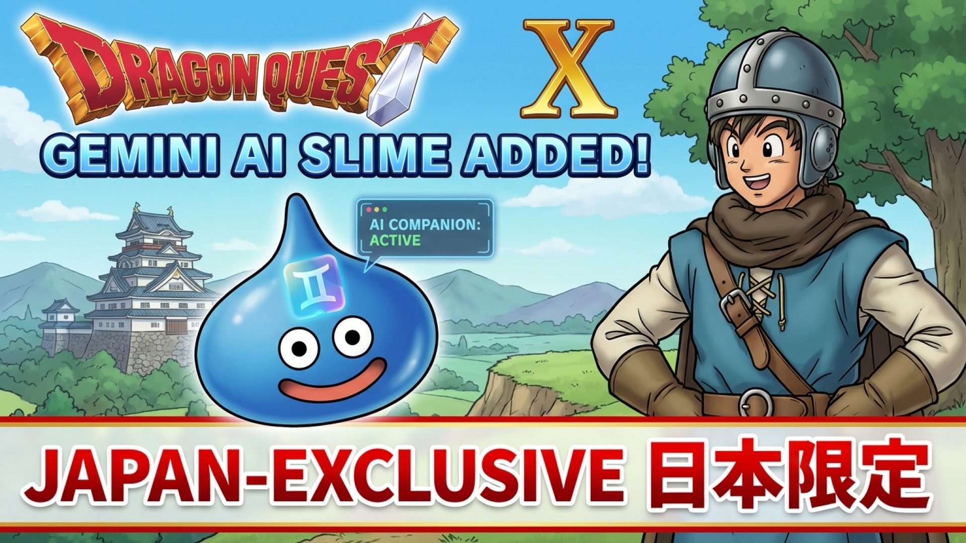 Dragon Quest X Adds Gemini AI Slime Companion, Remains Japan-Exclusive