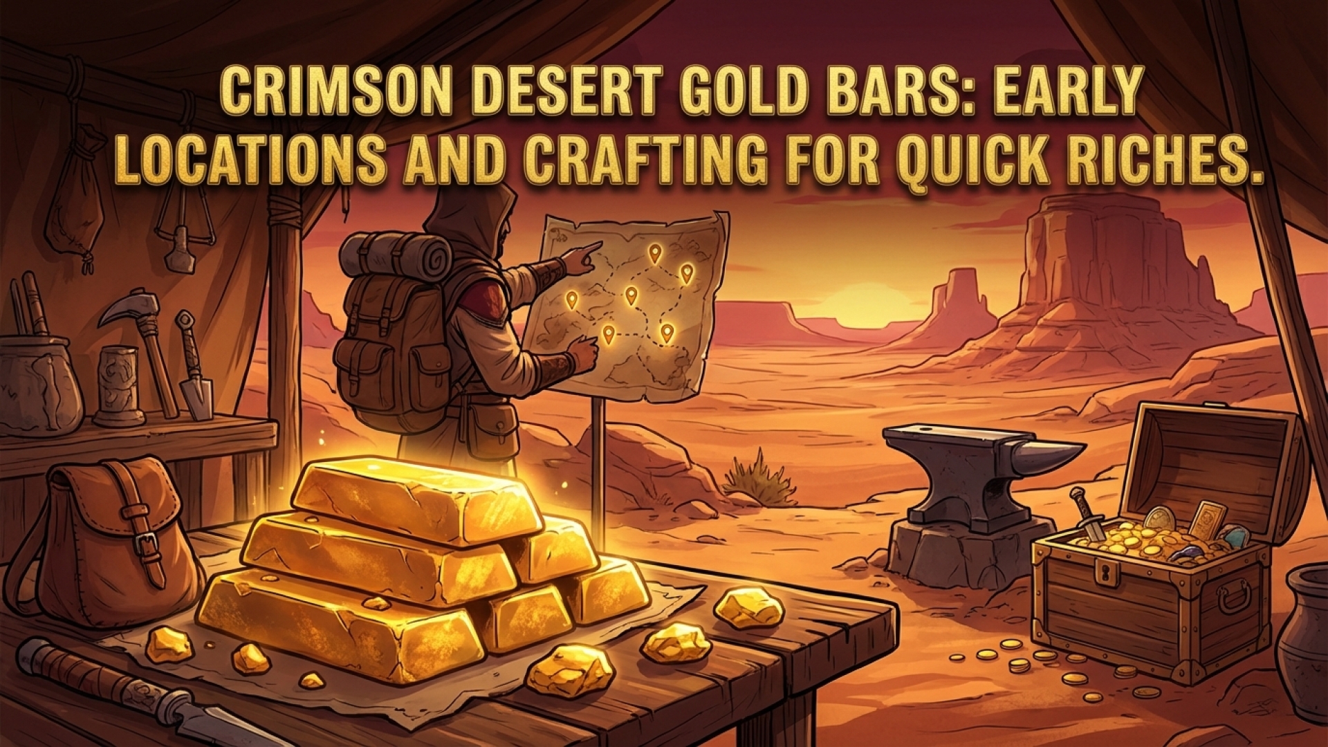 Crimson Desert Gold Bars: Early Locations and Crafting for Quick Riches