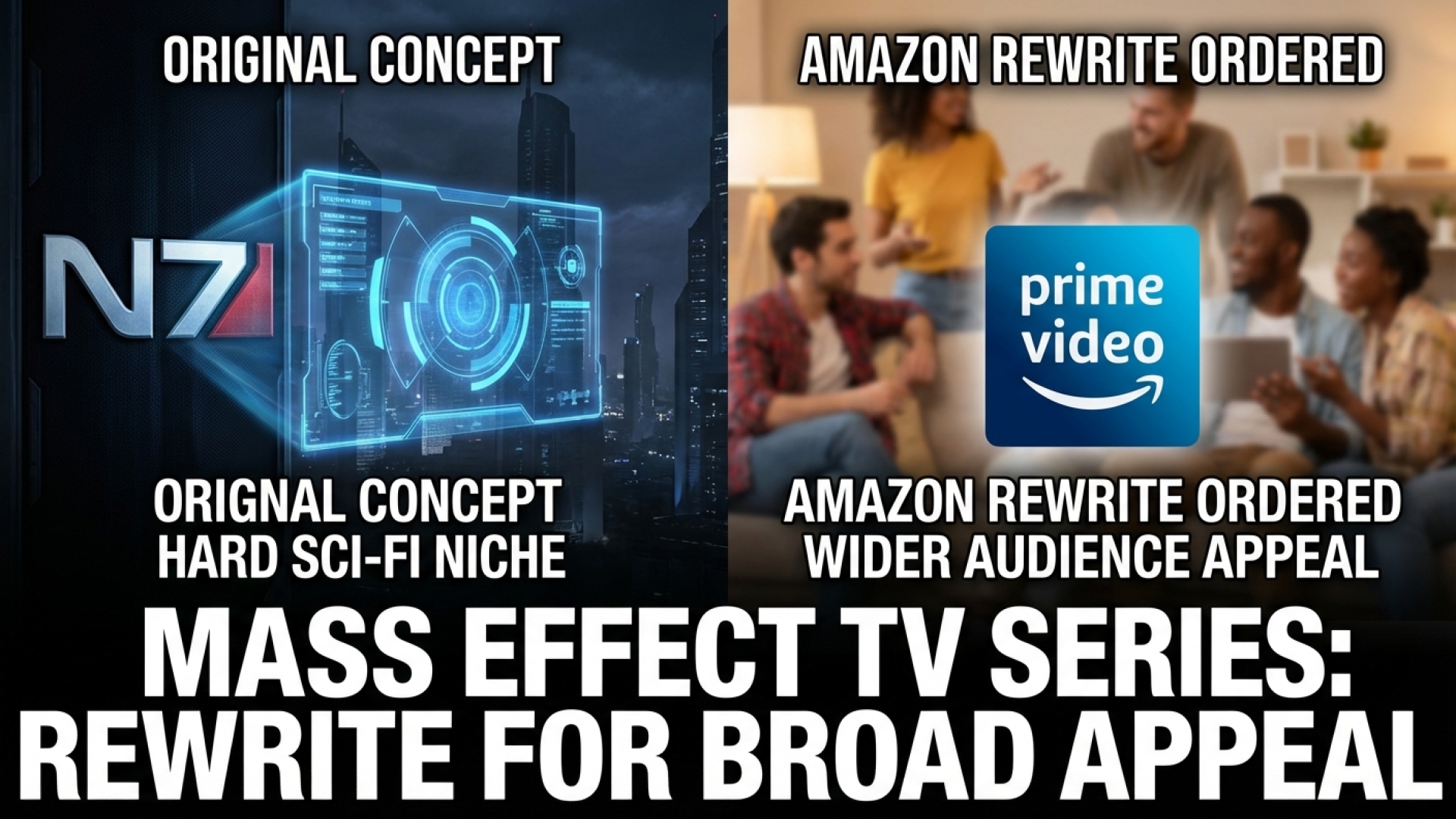 Amazon Reportedly Orders Mass Effect TV Series Rewrite for Wider Audience Appeal