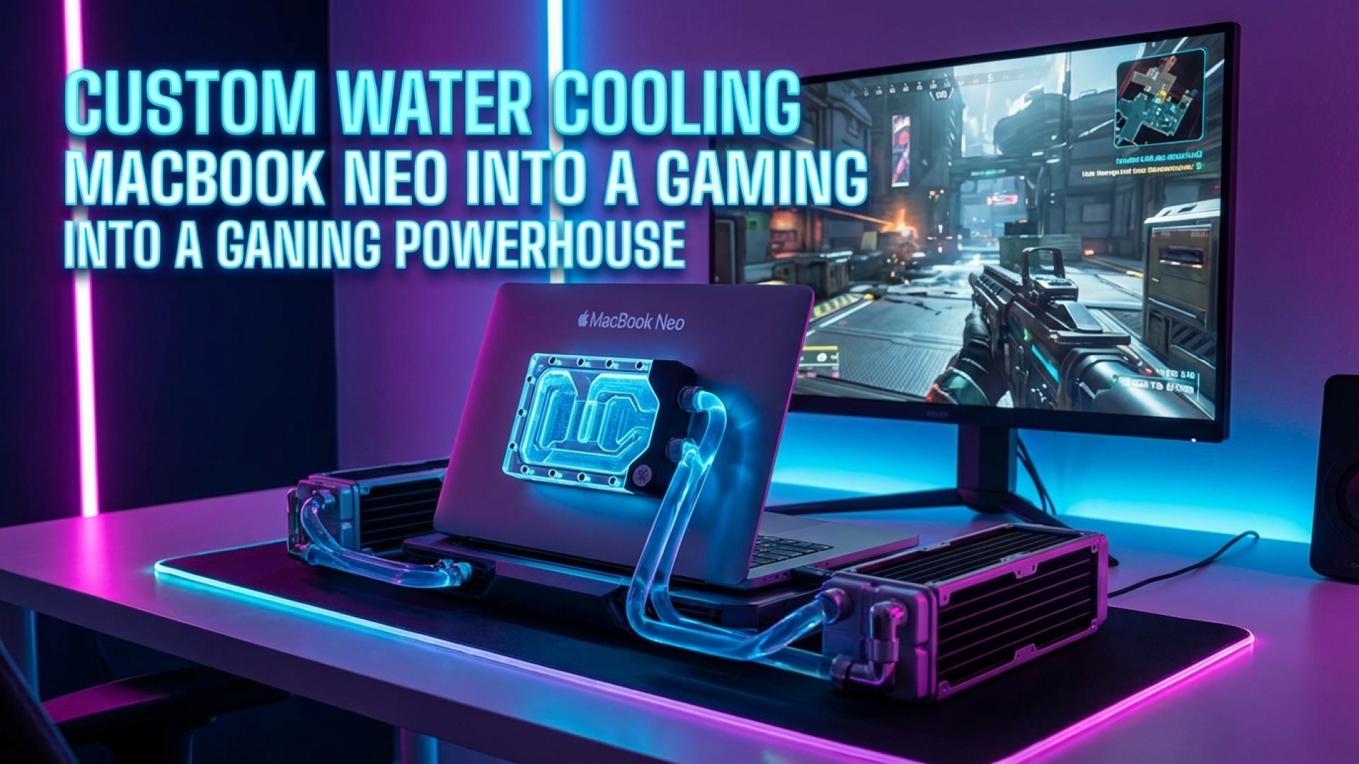 Custom Water Cooling Transforms MacBook Neo into a Gaming Powerhouse
