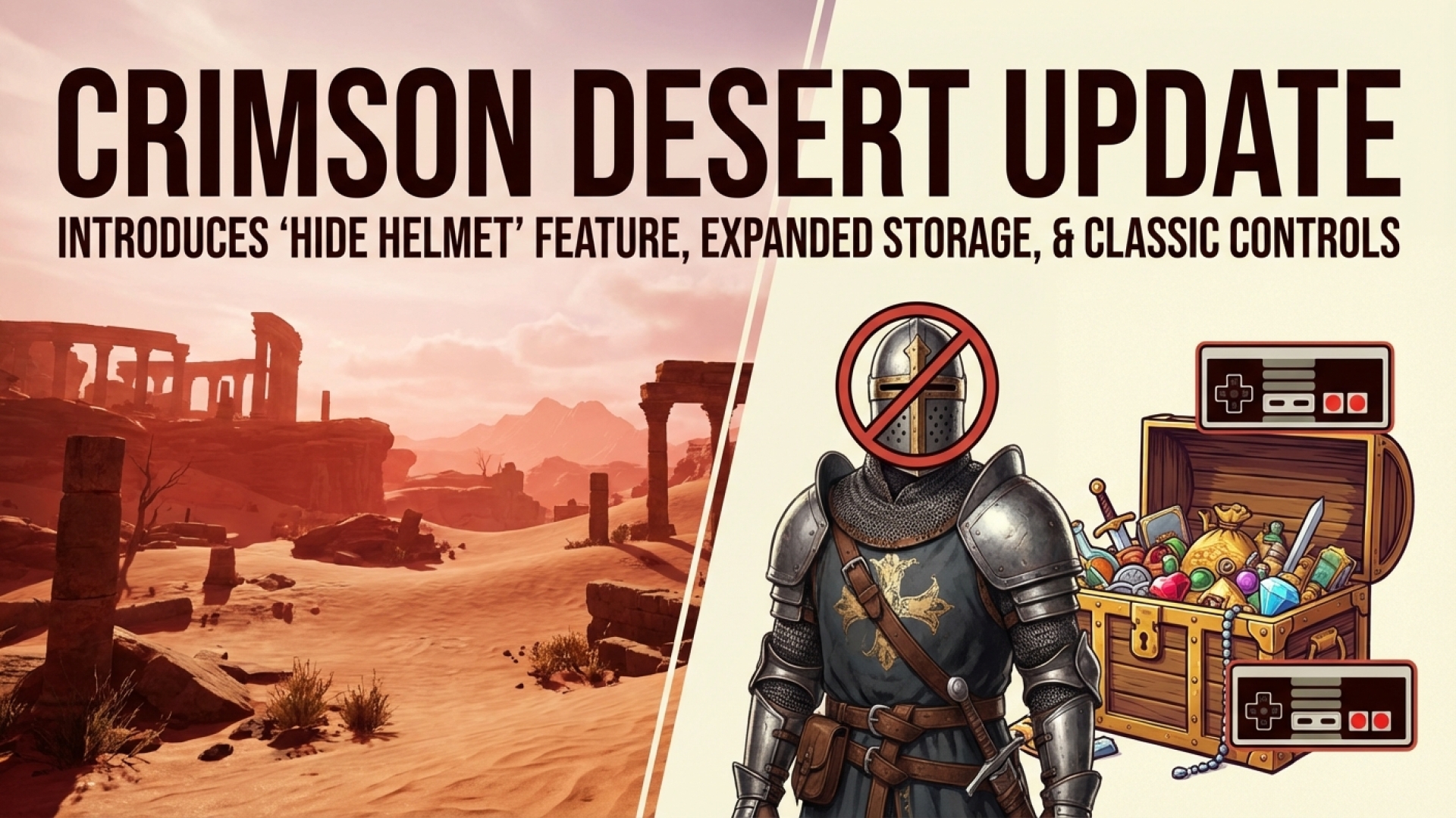 Crimson Desert Update Introduces ‘Hide Helmet’ Feature, Expanded Storage, and Classic Controls