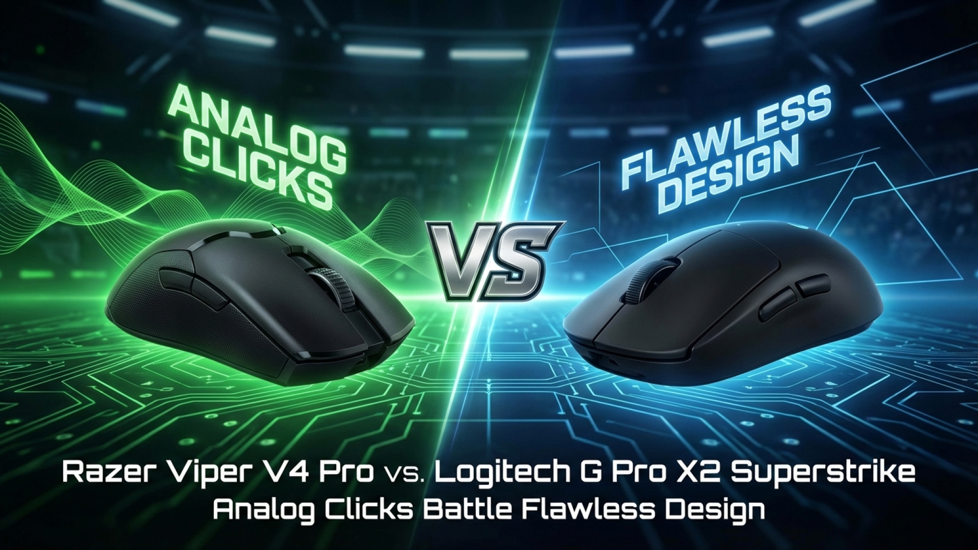 Razer Viper V4 Pro vs. Logitech G Pro X2 Superstrike: Analog Clicks Battle Flawless Design