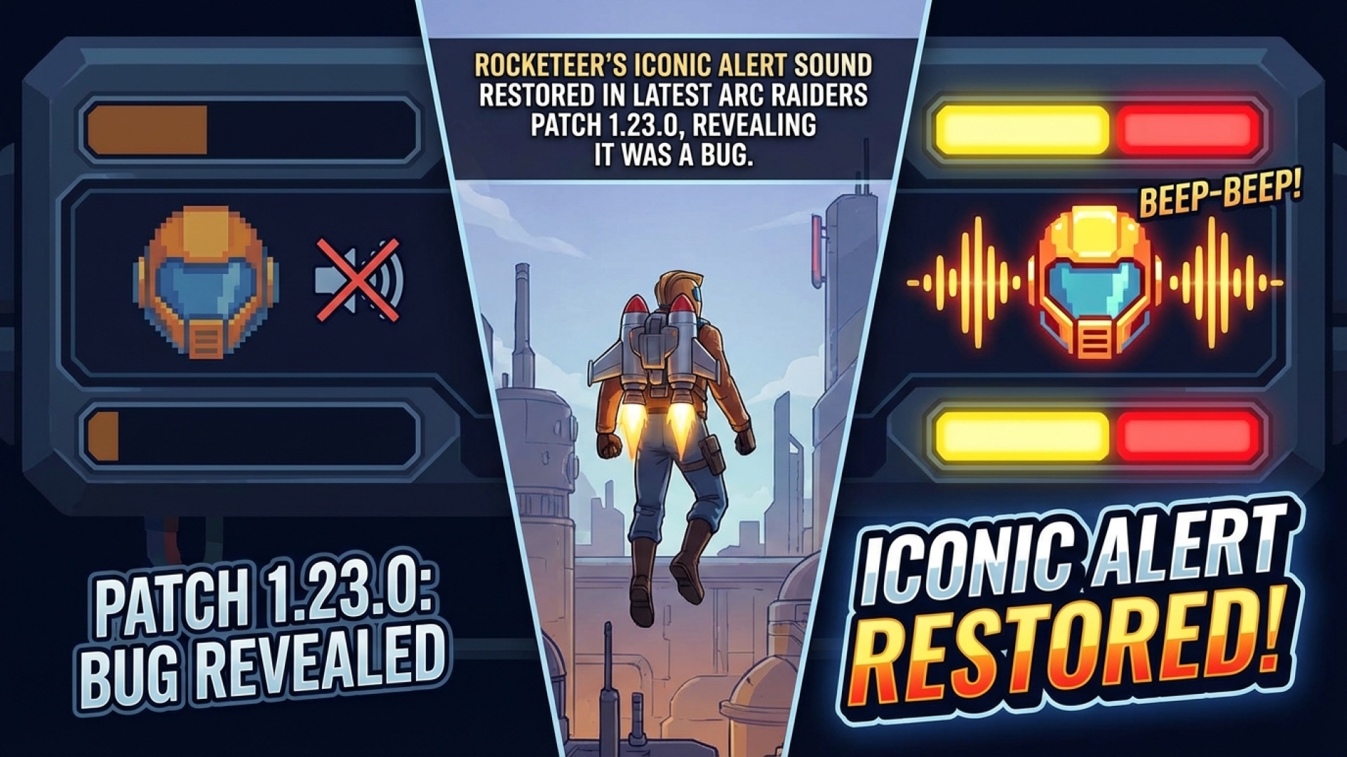 Rocketeer’s Iconic Alert Sound Restored in Latest Arc Raiders Patch 1.23.0, Revealing It Was a Bug