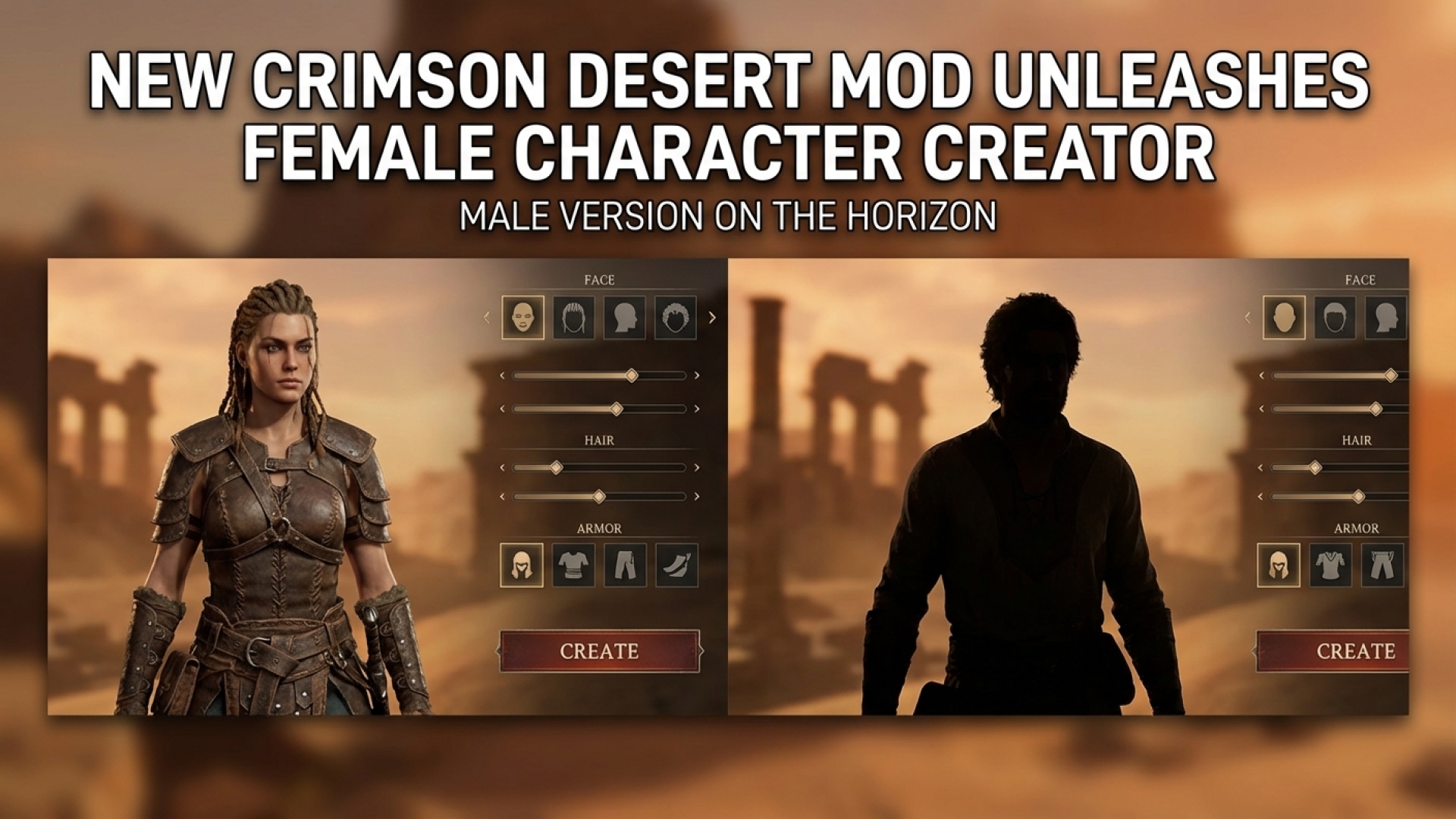 New Crimson Desert Mod Unleashes Female Character Creator, Male Version on the Horizon