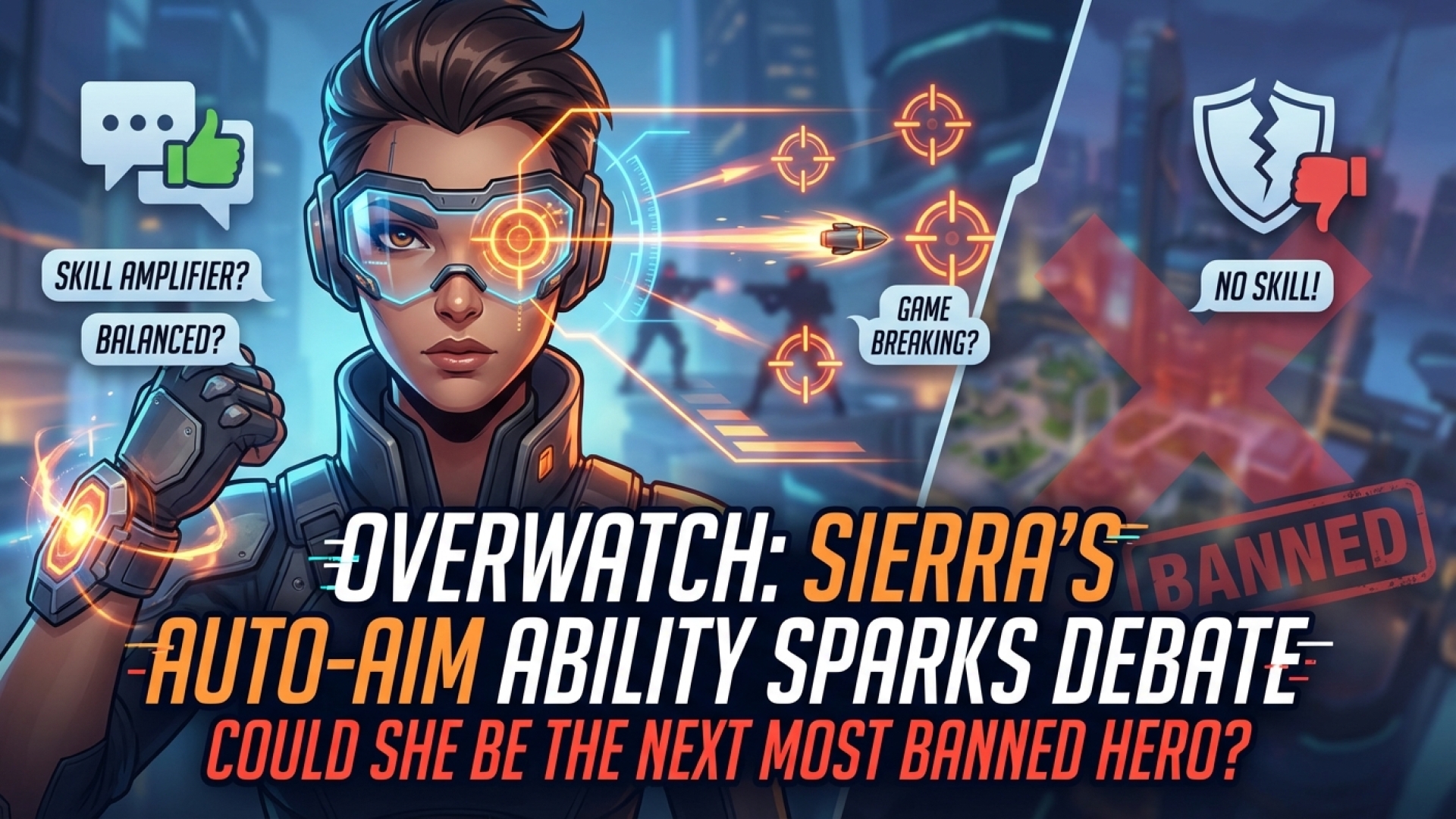 Overwatch: Sierra’s Auto-Aim Ability Sparks Debate, Could She Be the Next Most Banned Hero?