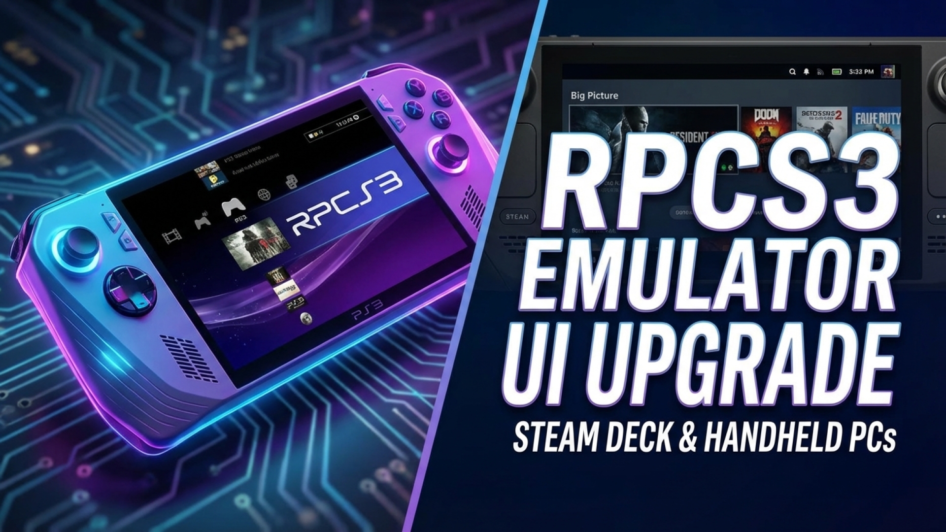 RPCS3 PS3 Emulator Gets Major UI Upgrade for Steam Deck and Handheld Gaming PCs