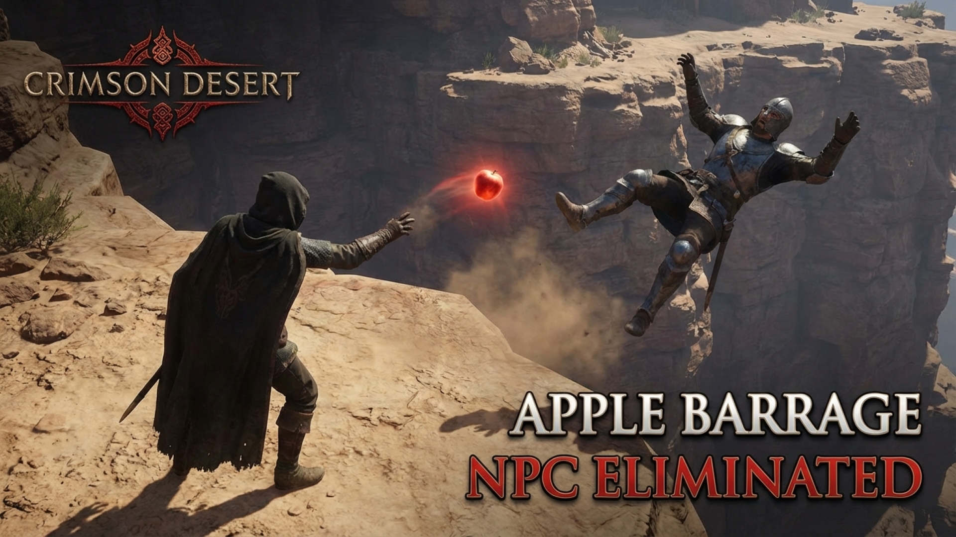 Crimson Desert Players Weaponize Apples to Send NPCs Tumbling to Their Deaths