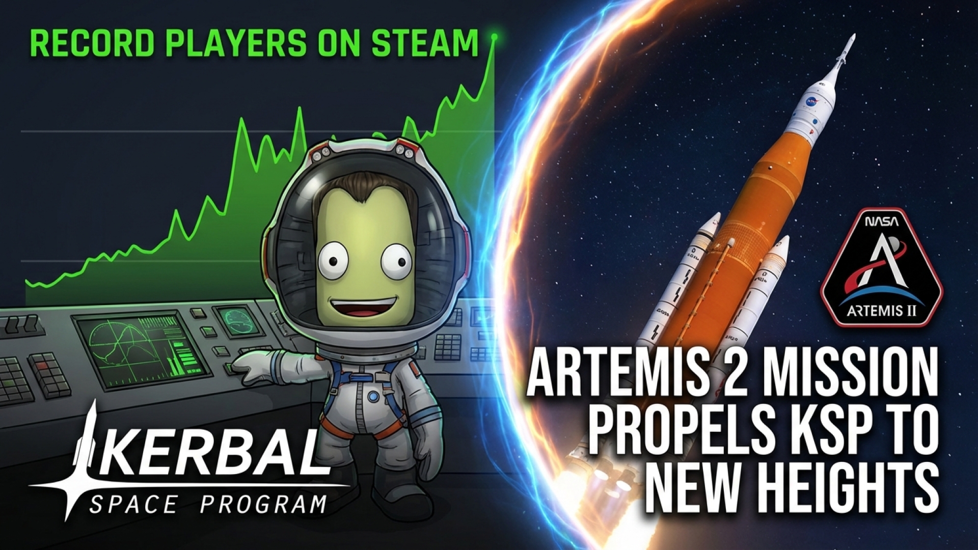 Artemis 2 Mission Propels Kerbal Space Program to Record Player Numbers on Steam