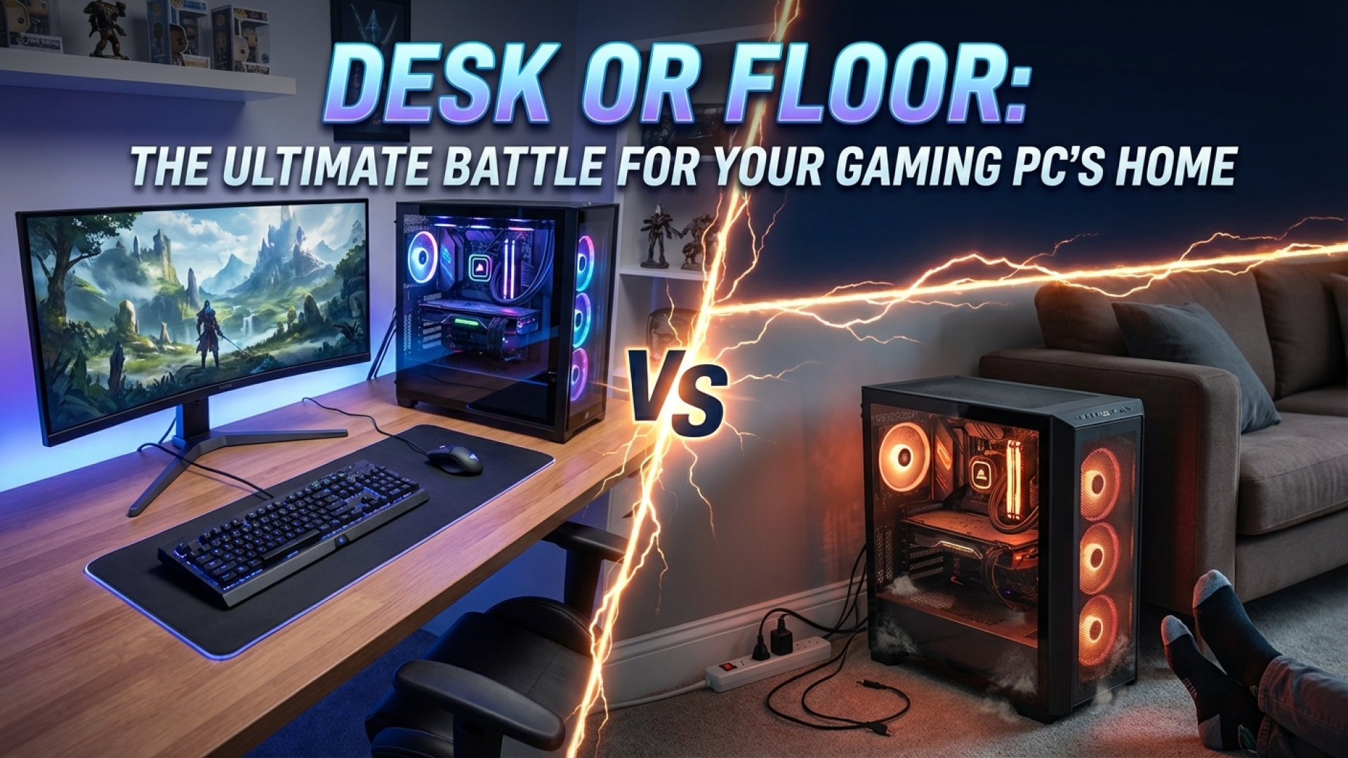Desk or Floor: The Ultimate Battle for Your Gaming PC’s Home
