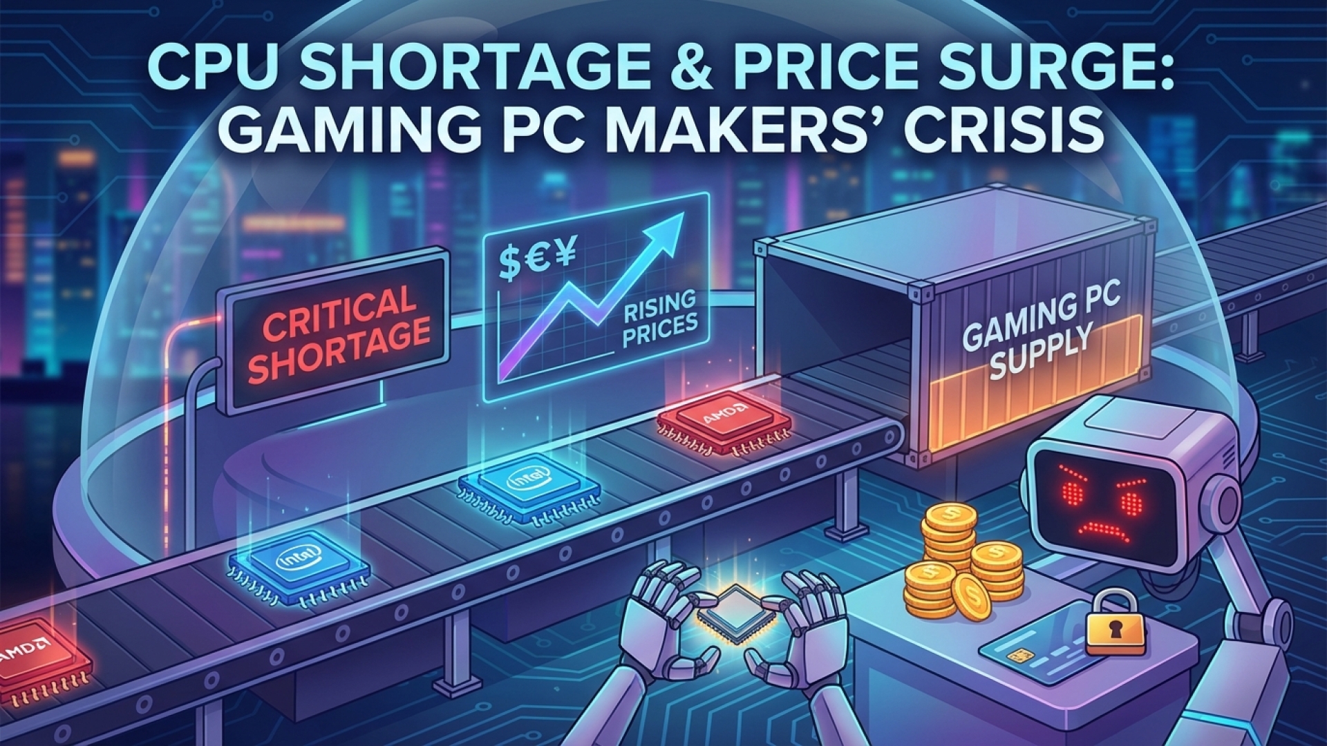 Gaming PC Makers Report Worsening CPU Shortage and Rising Prices from Intel and AMD