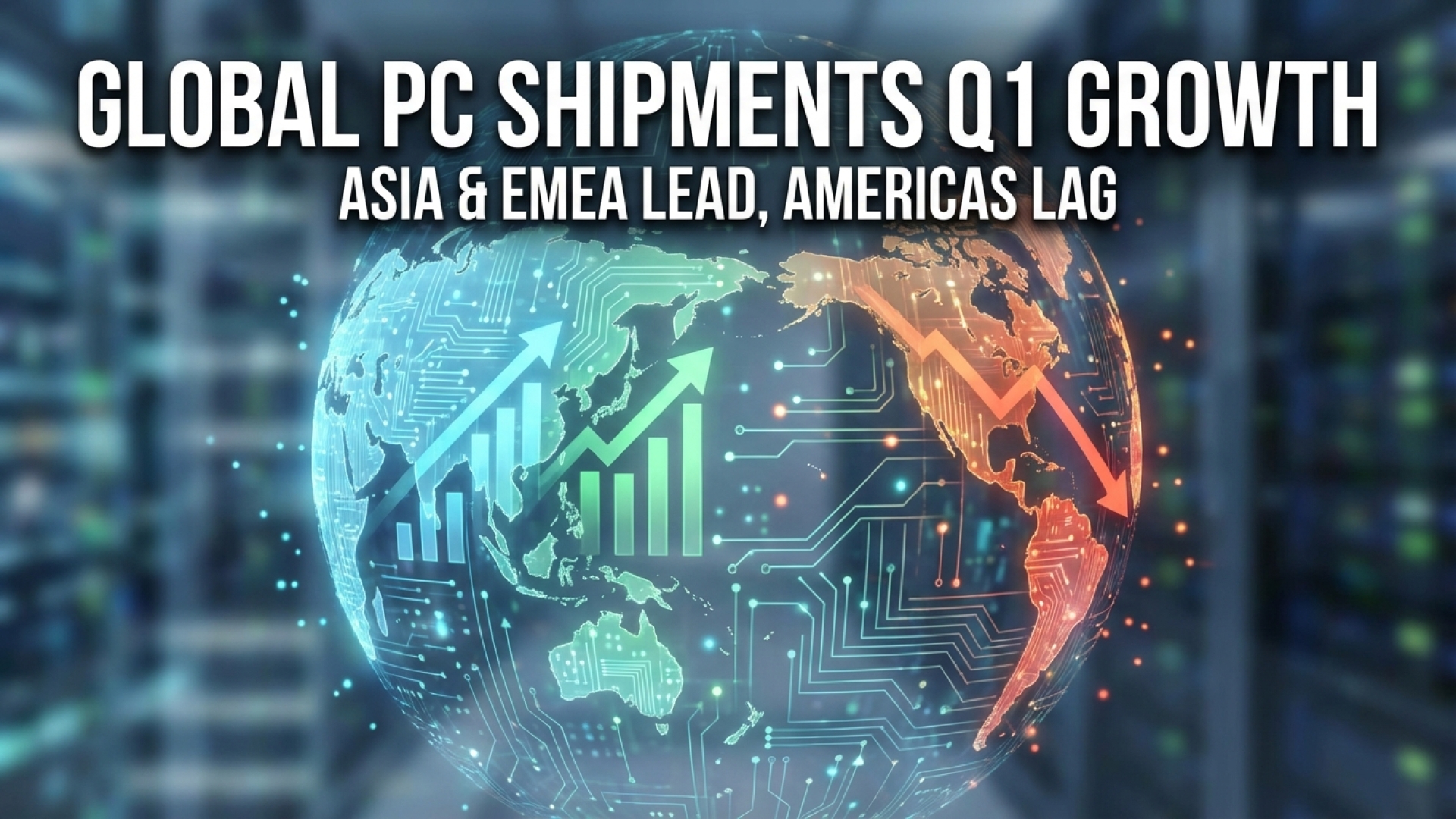Global PC Shipments Show Modest Q1 Growth, Led by Asia and EMEA, Despite Americas Decline