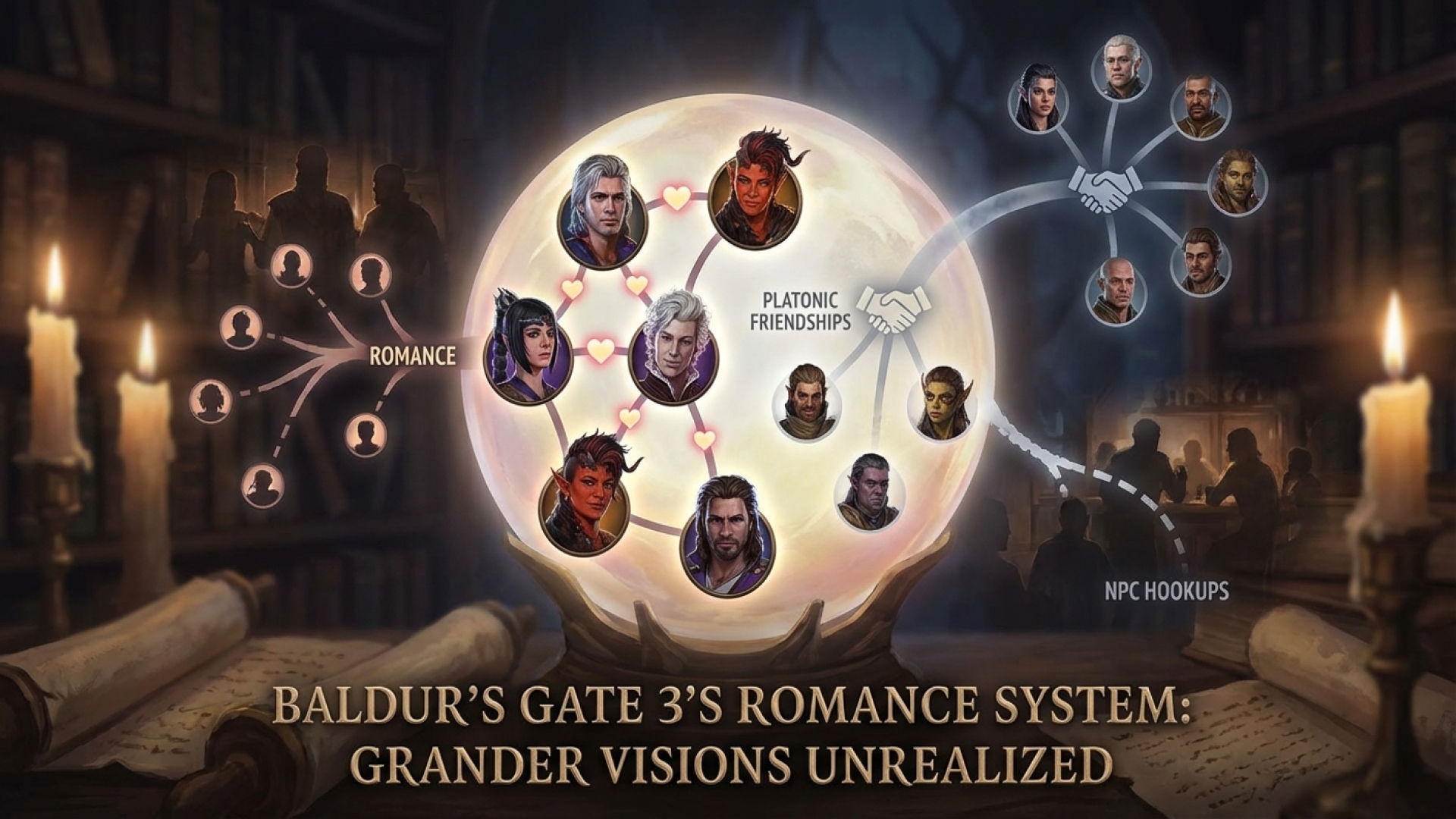 Baldur’s Gate 3’s Romance System Had Grander Visions, Including Platonic Friendships and NPC Hookups