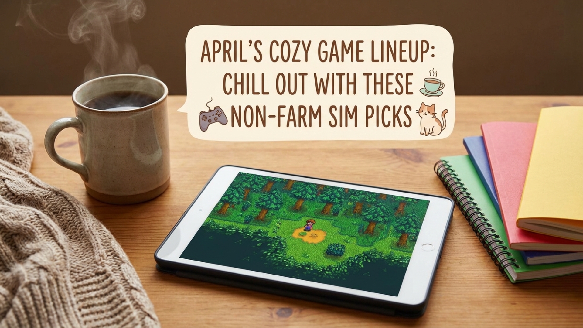April’s Cozy Game Lineup: Chill Out With These Non-Farm Sim Picks