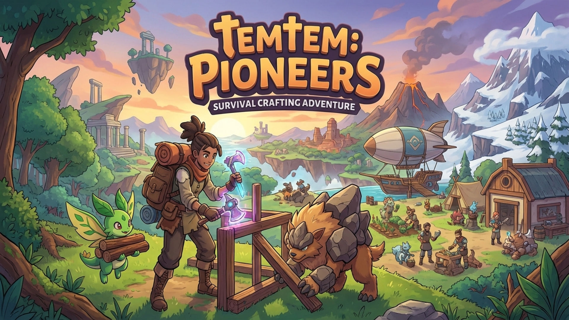 Temtem: Pioneers Unveiled as Palworld-Inspired Survival Crafting Adventure