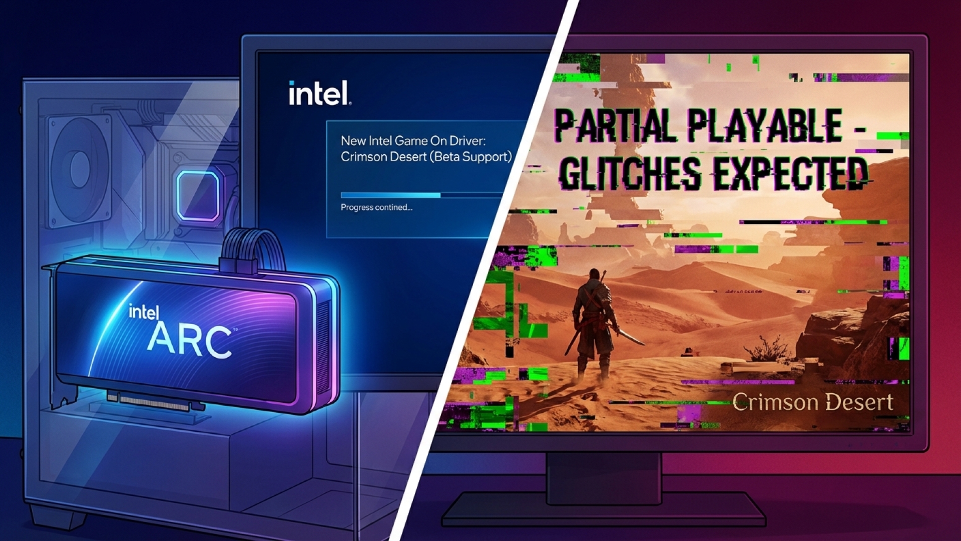 New Intel Driver Enables Partial, Glitchy Crimson Desert Play on Arc GPUs