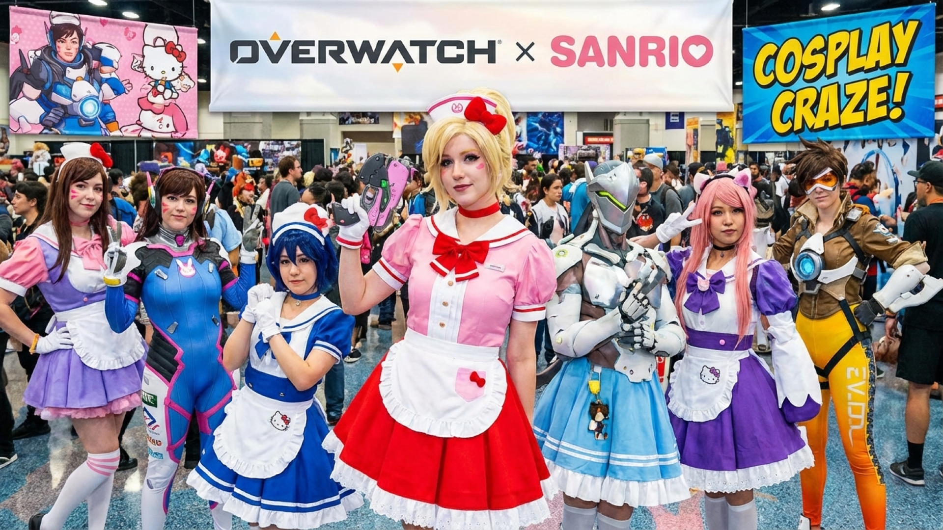 Overwatch Sanrio Skins Spark Rapid Cosplay Craze Among Fans