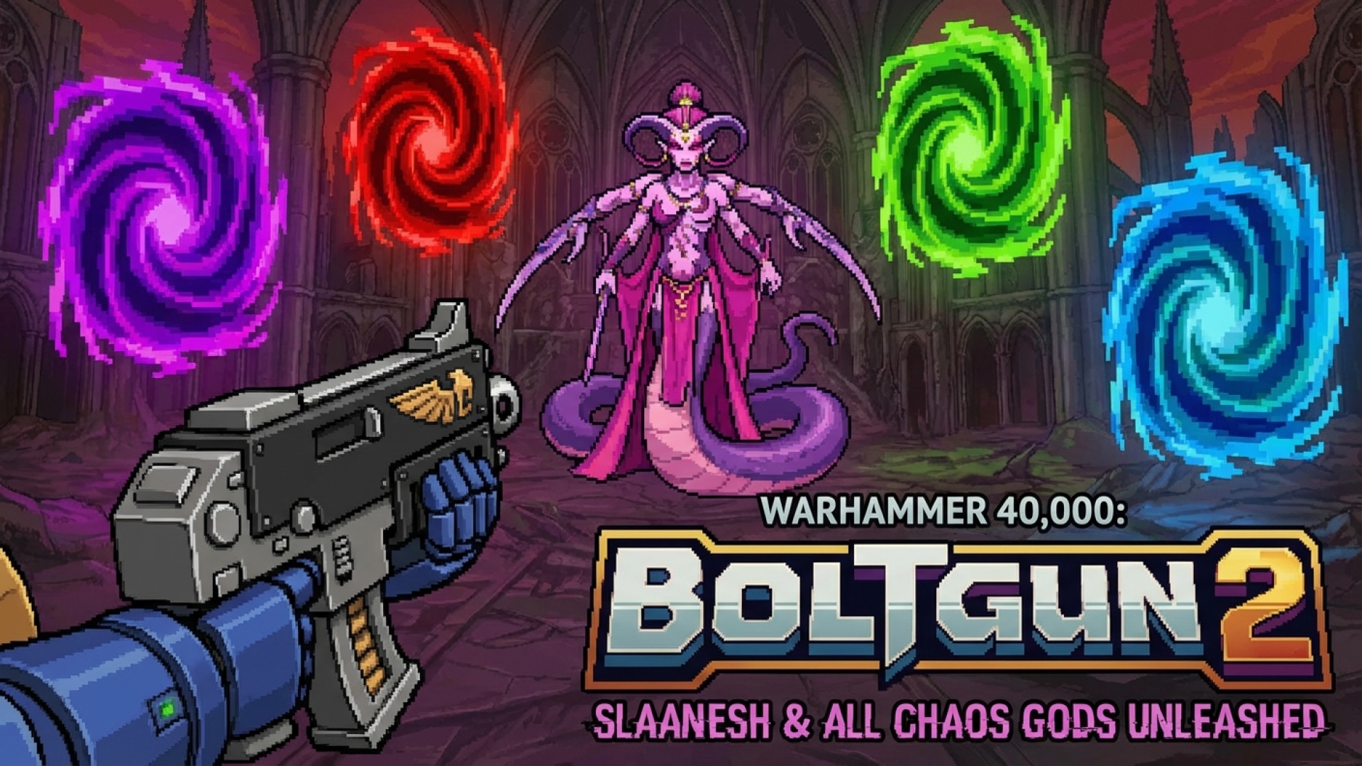 Warhammer 40,000: Boltgun 2 Unleashes Slaanesh and All Four Chaos Gods