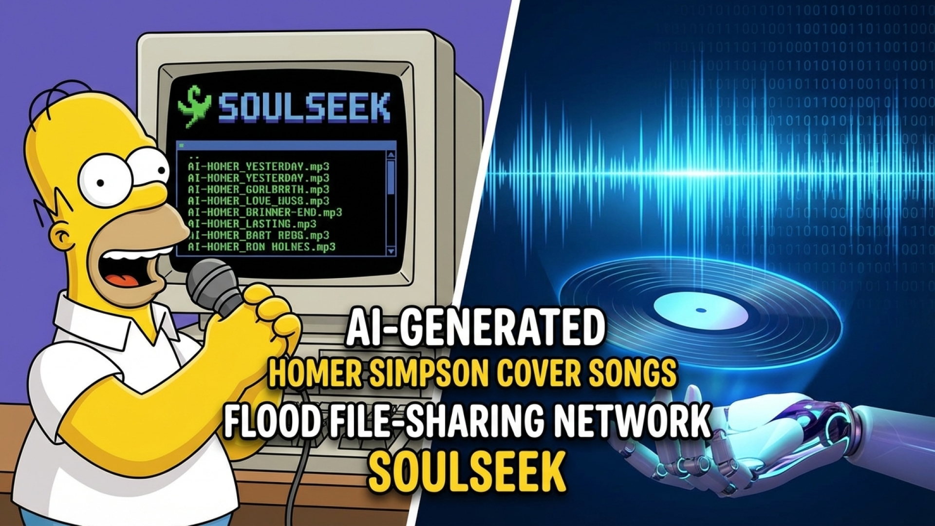AI-Generated Homer Simpson Cover Songs Flood File-Sharing Network Soulseek