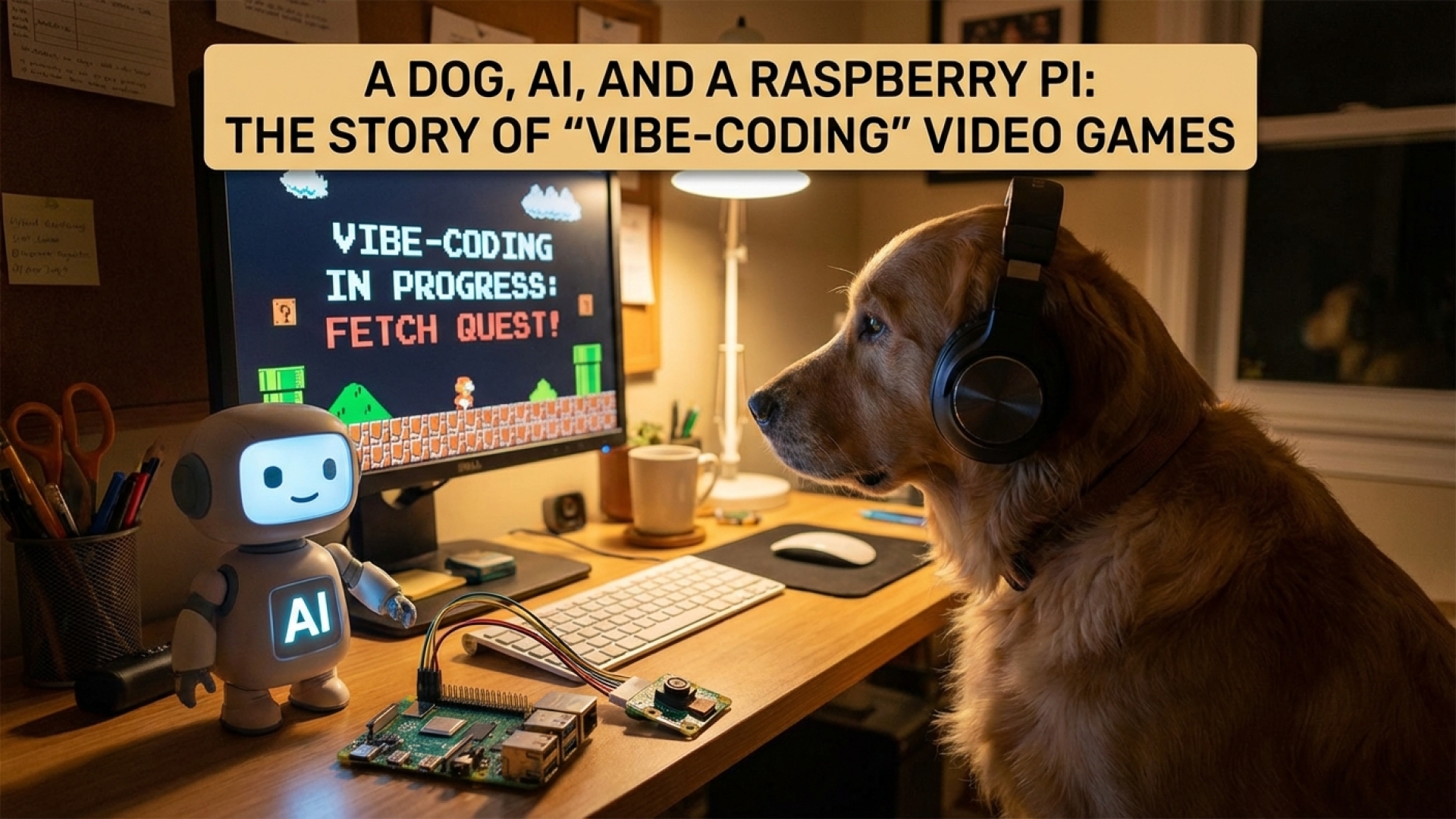 A Dog, AI, and a Raspberry Pi: The Story of ‘Vibe-Coding’ Video Games