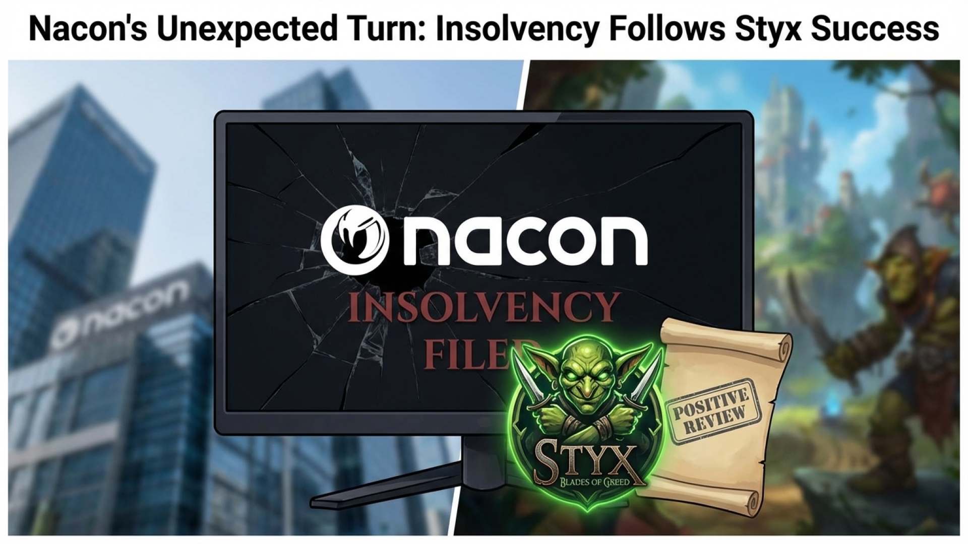 Gaming Publisher Nacon Files for Insolvency Days After Styx: Blades of Greed’s Positive Review