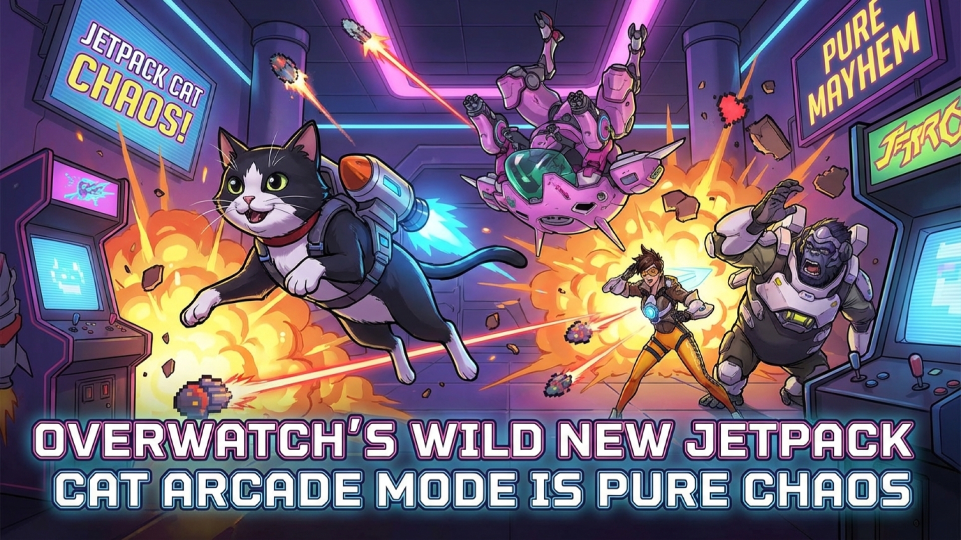 Overwatch’s Wild New Jetpack Cat Arcade Mode Is Pure Chaos