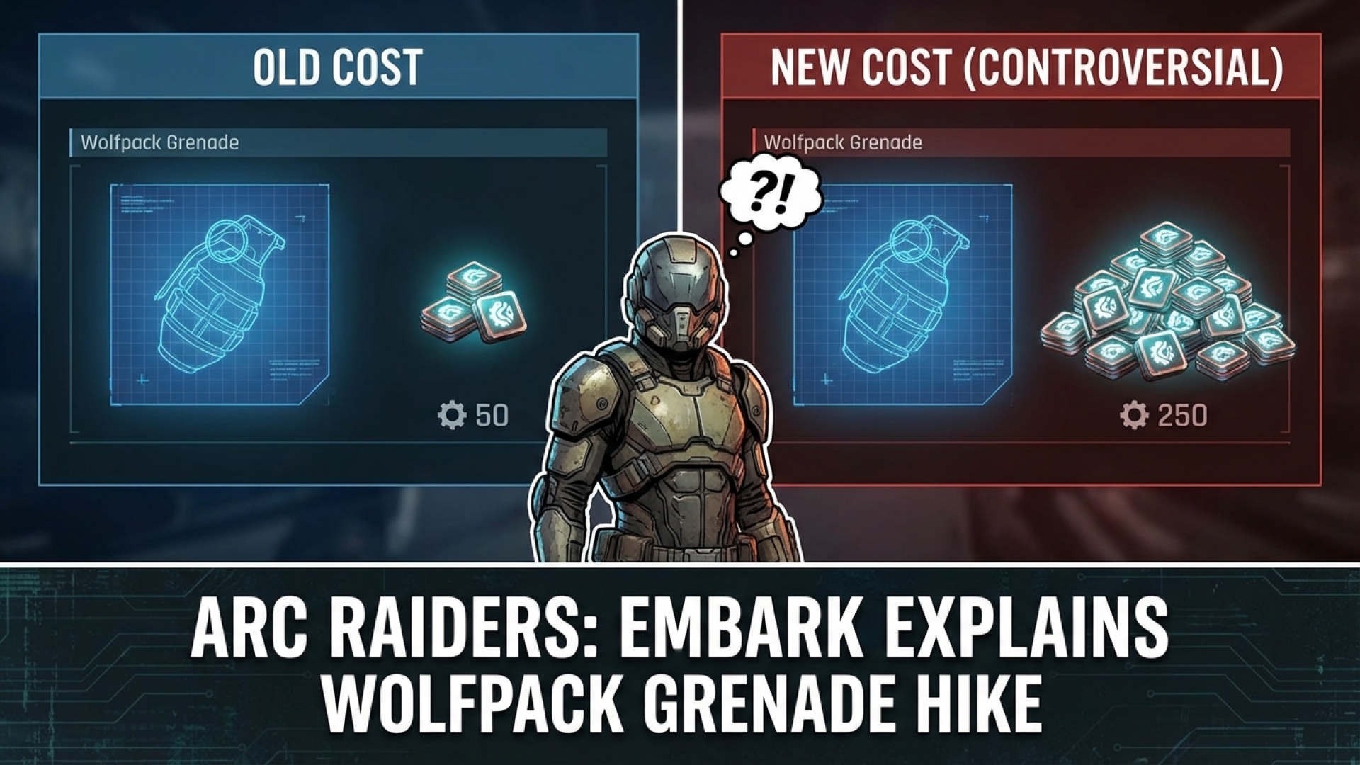 Embark Explains Controversial Wolfpack Grenade Crafting Cost Hike in Arc Raiders