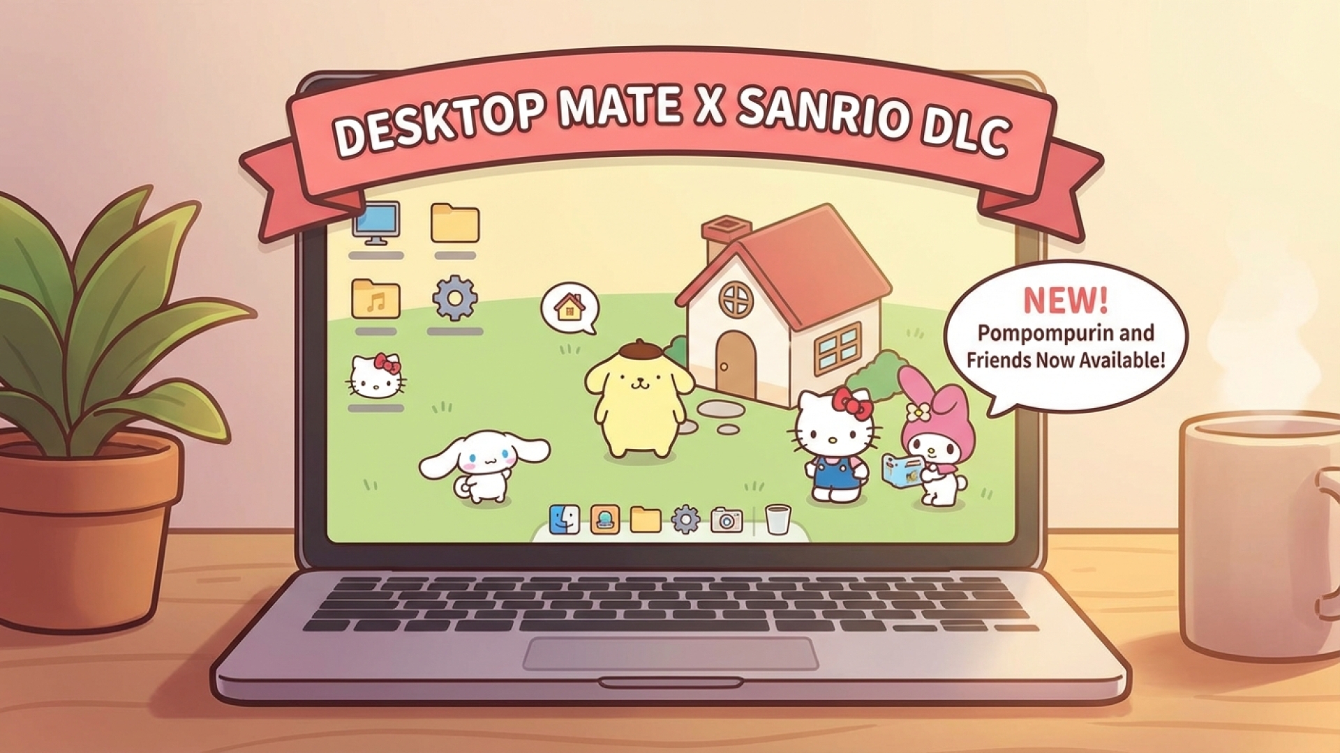 Desktop Mate Introduces Adorable Sanrio DLC Featuring Pompompurin and Friends