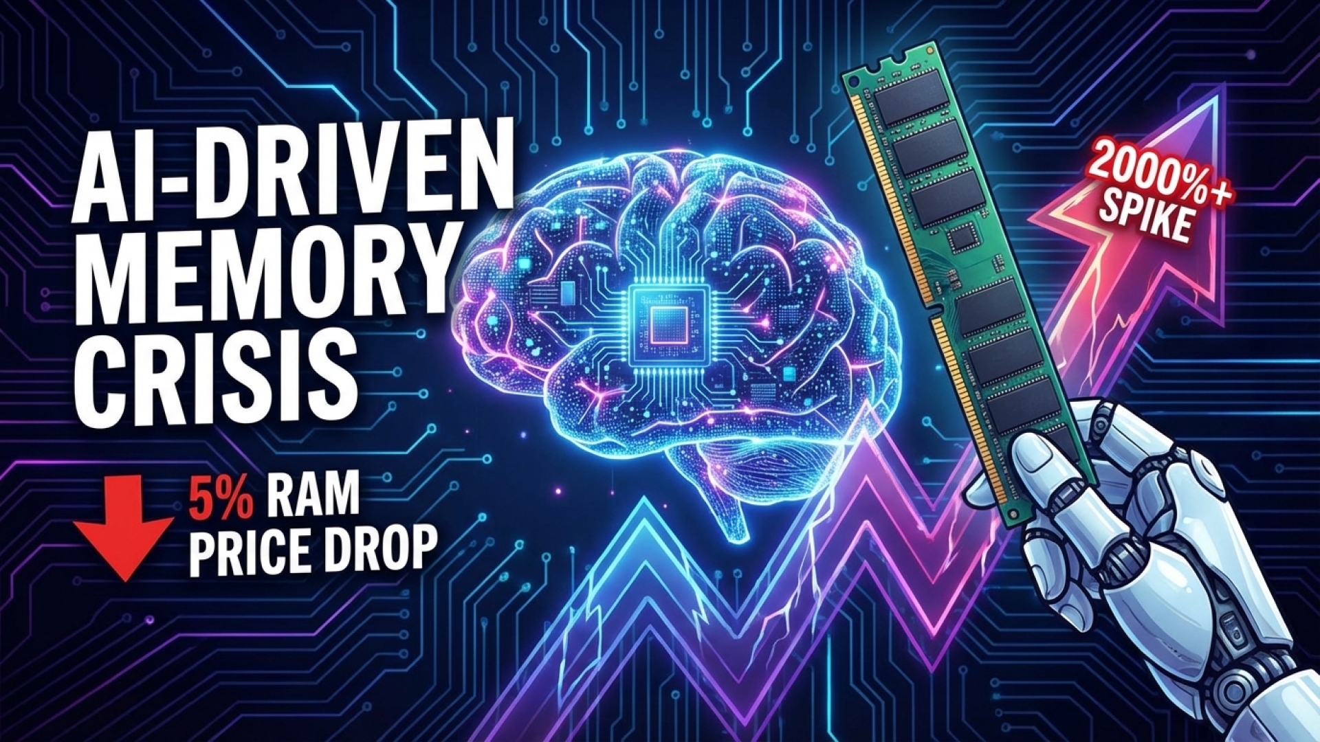 AI-Driven Memory Crisis: A Small 5% RAM Price Drop Offers Little Comfort After 2000%+ Spikes