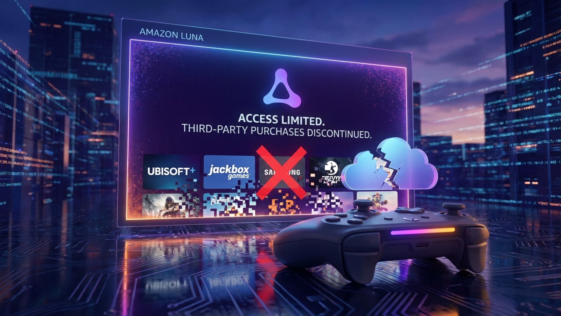 Amazon Luna Discontinues Third-Party Game Purchases and Subscriptions, Limiting User Access