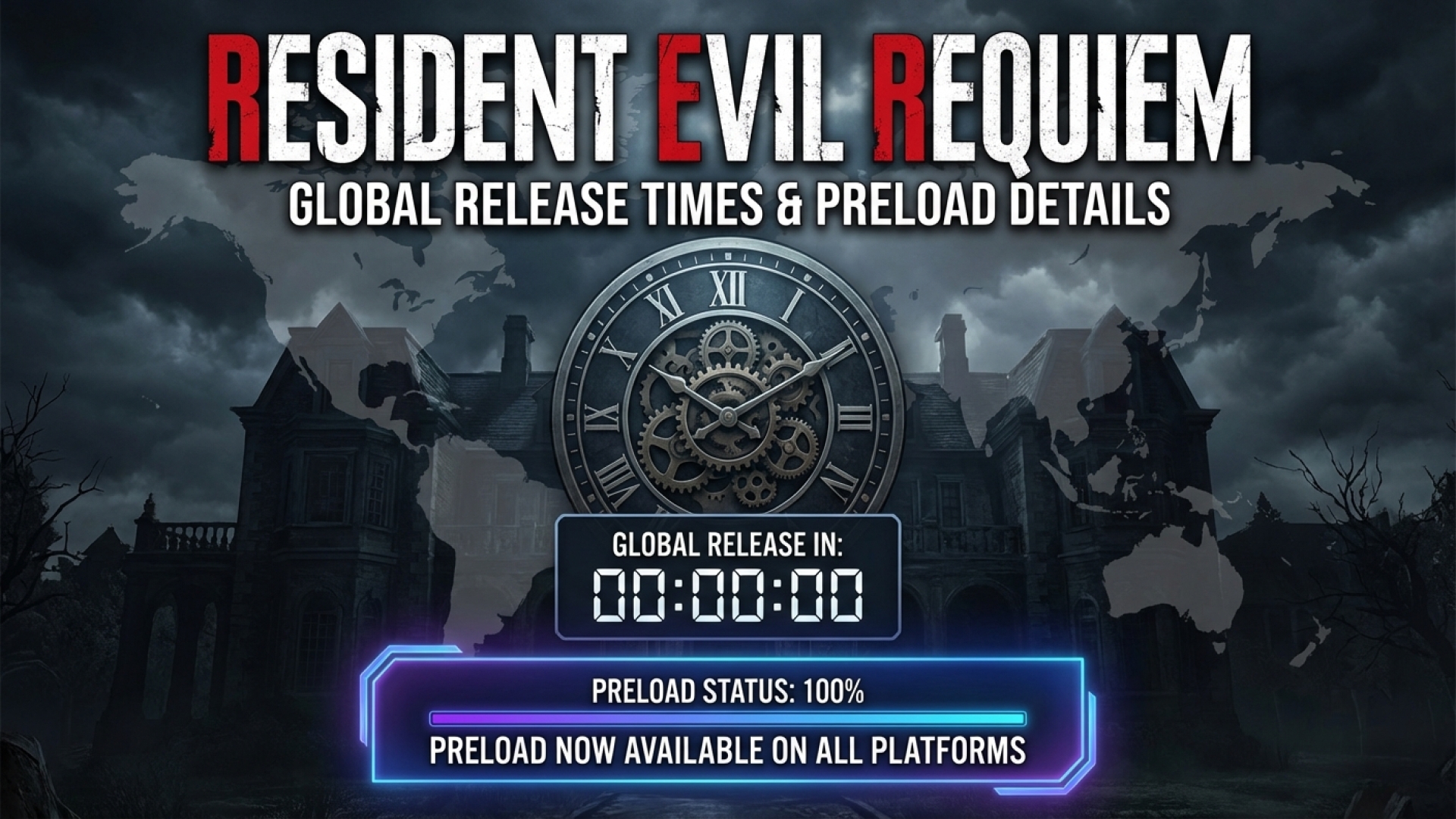 Resident Evil Requiem: Global Release Times and Preload Details