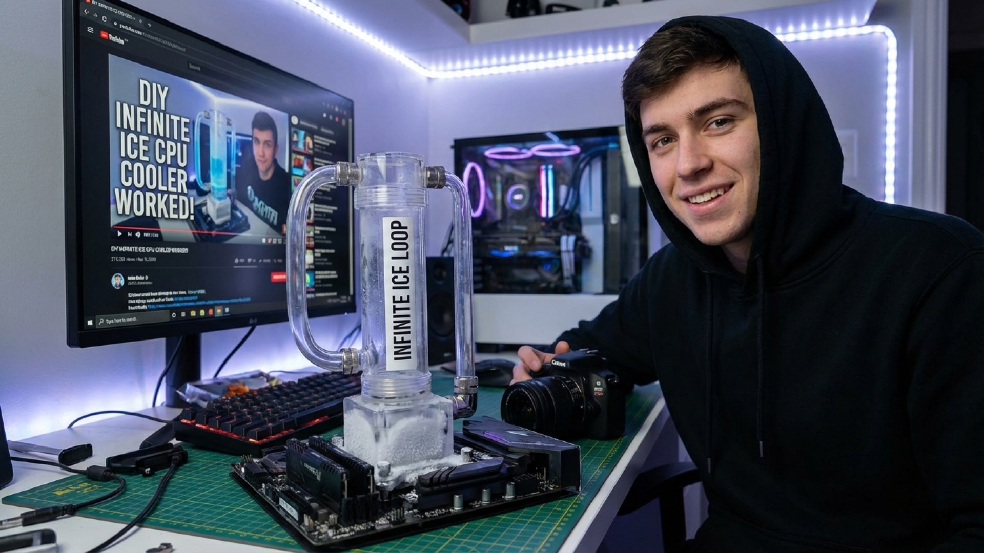 YouTuber Successfully Cools CPU with Ingenious Infinite Ice Machine