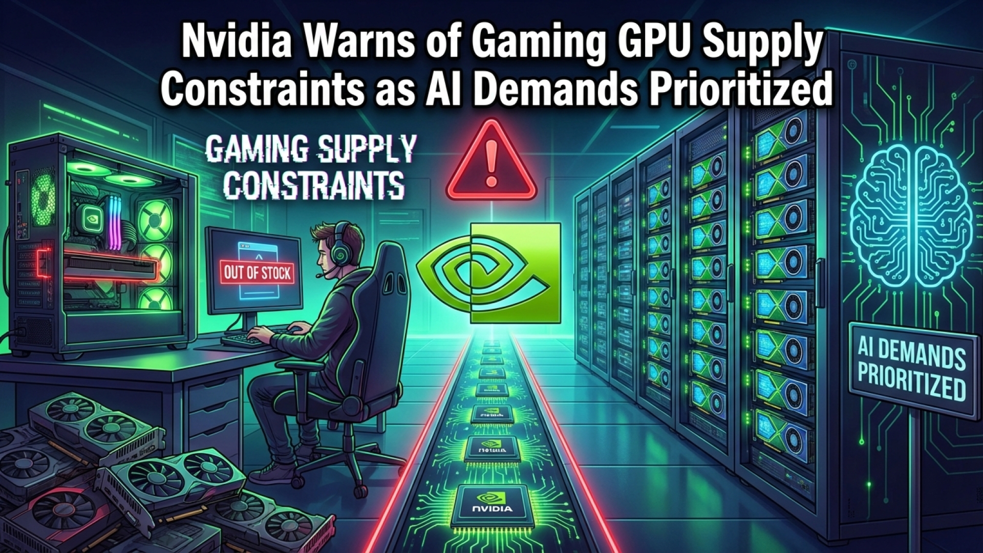 Nvidia Warns of Gaming GPU Supply Constraints as AI Demands Prioritized