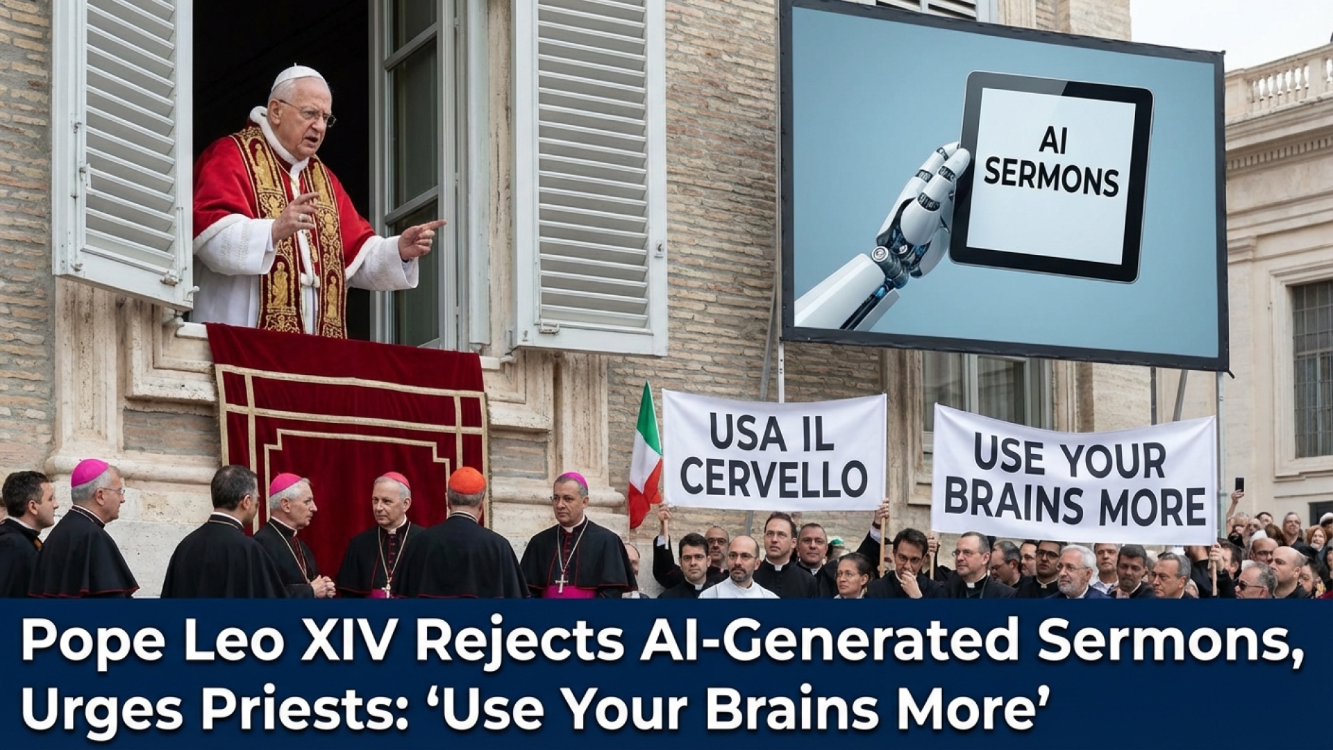 Pope Leo XIV Rejects AI-Generated Sermons, Urges Priests: ‘Use Your Brains More’