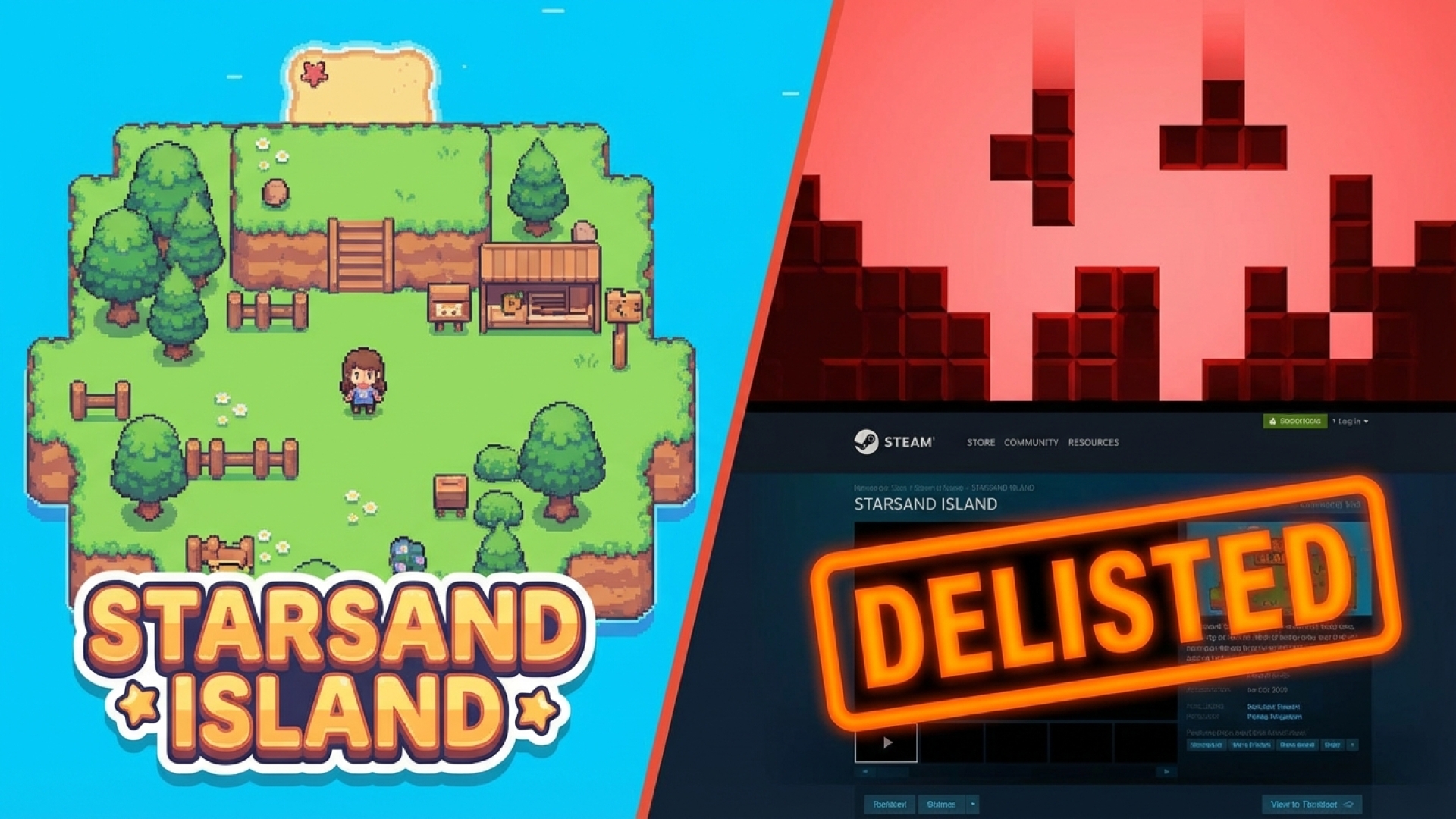 Cozy Game Starsand Island Delisted from Steam Over Suspected Tetris Content Infringement