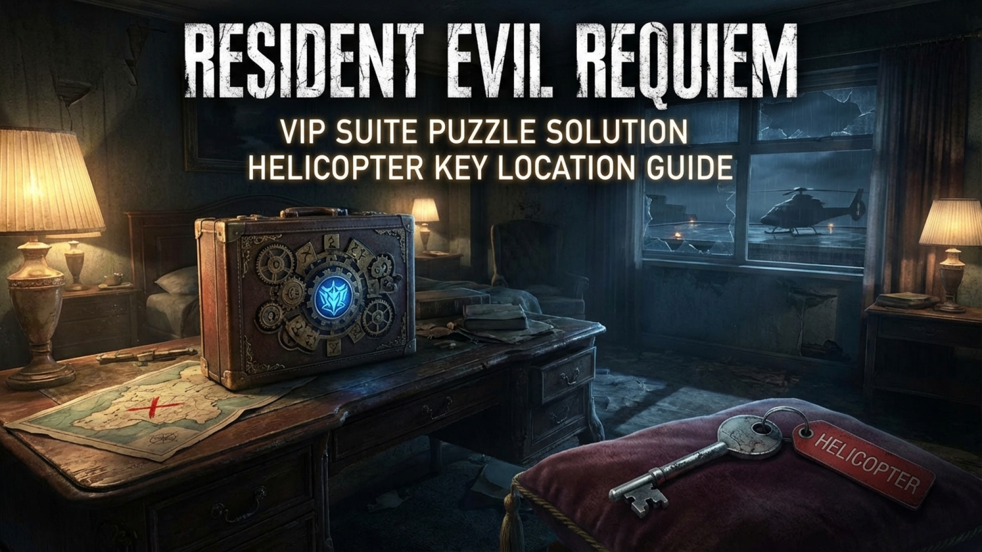 Resident Evil Requiem: VIP Suite Puzzle Solution and Helicopter Key Location Guide